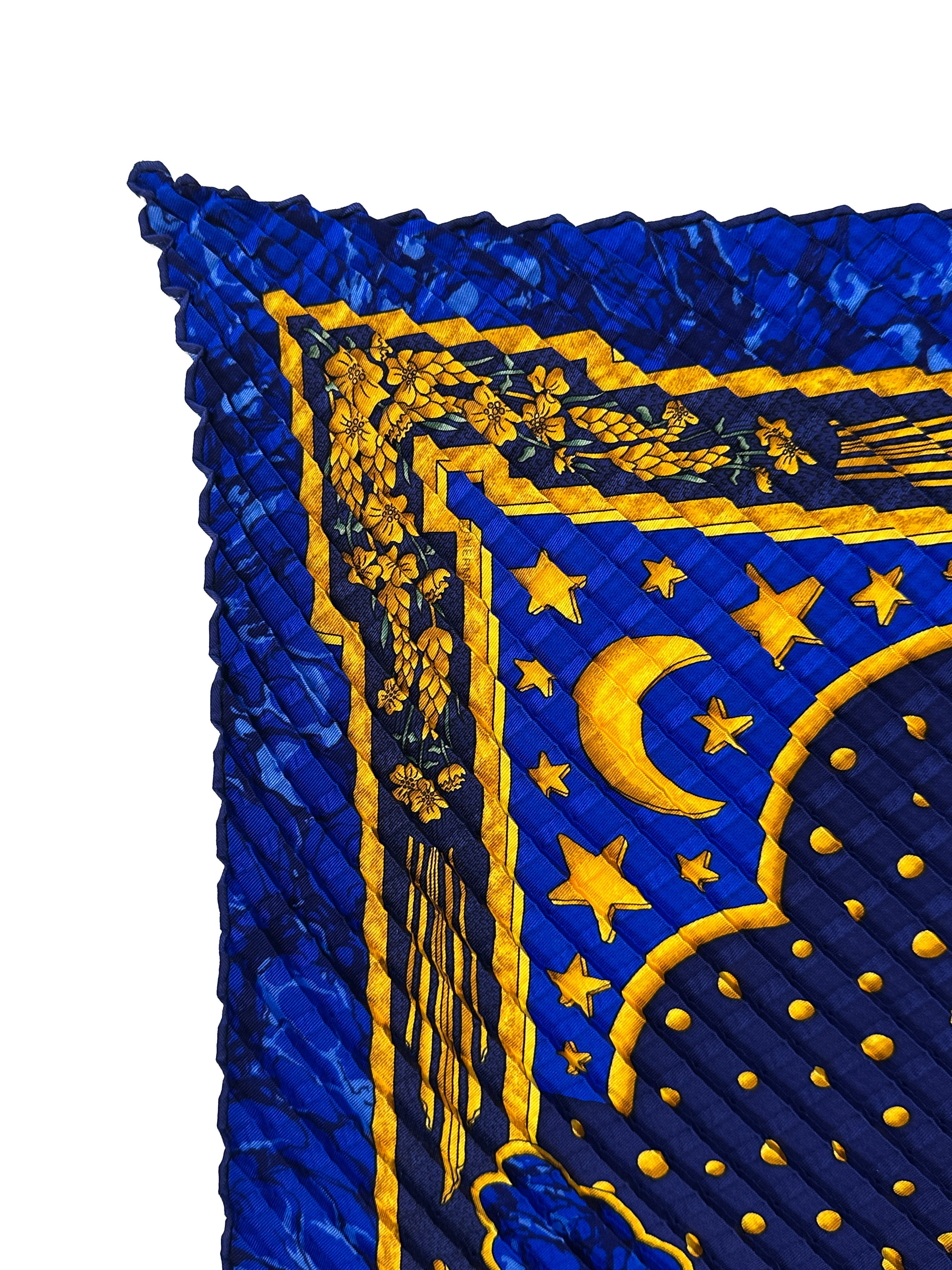Hermès Gloria Soli Mosaic Plissé 90