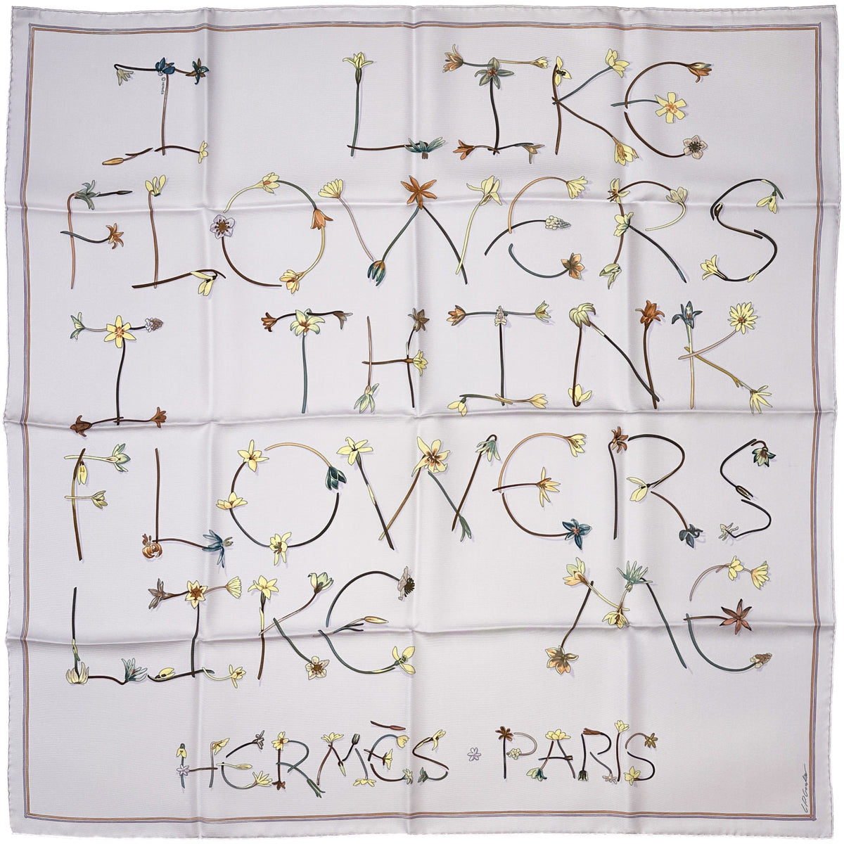 Hermès I Like Flowers 90