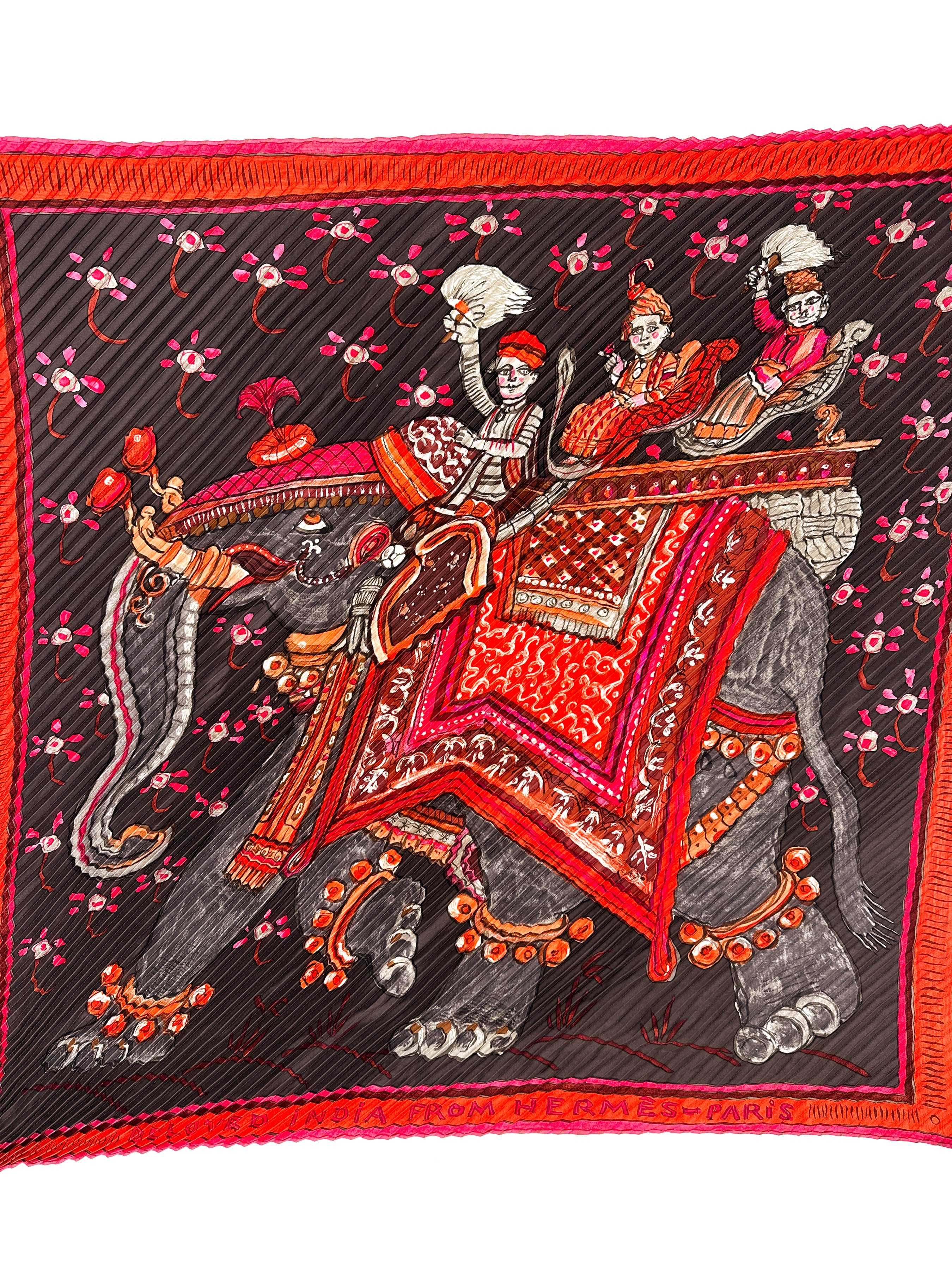Hermès Beloved India Plissé 90