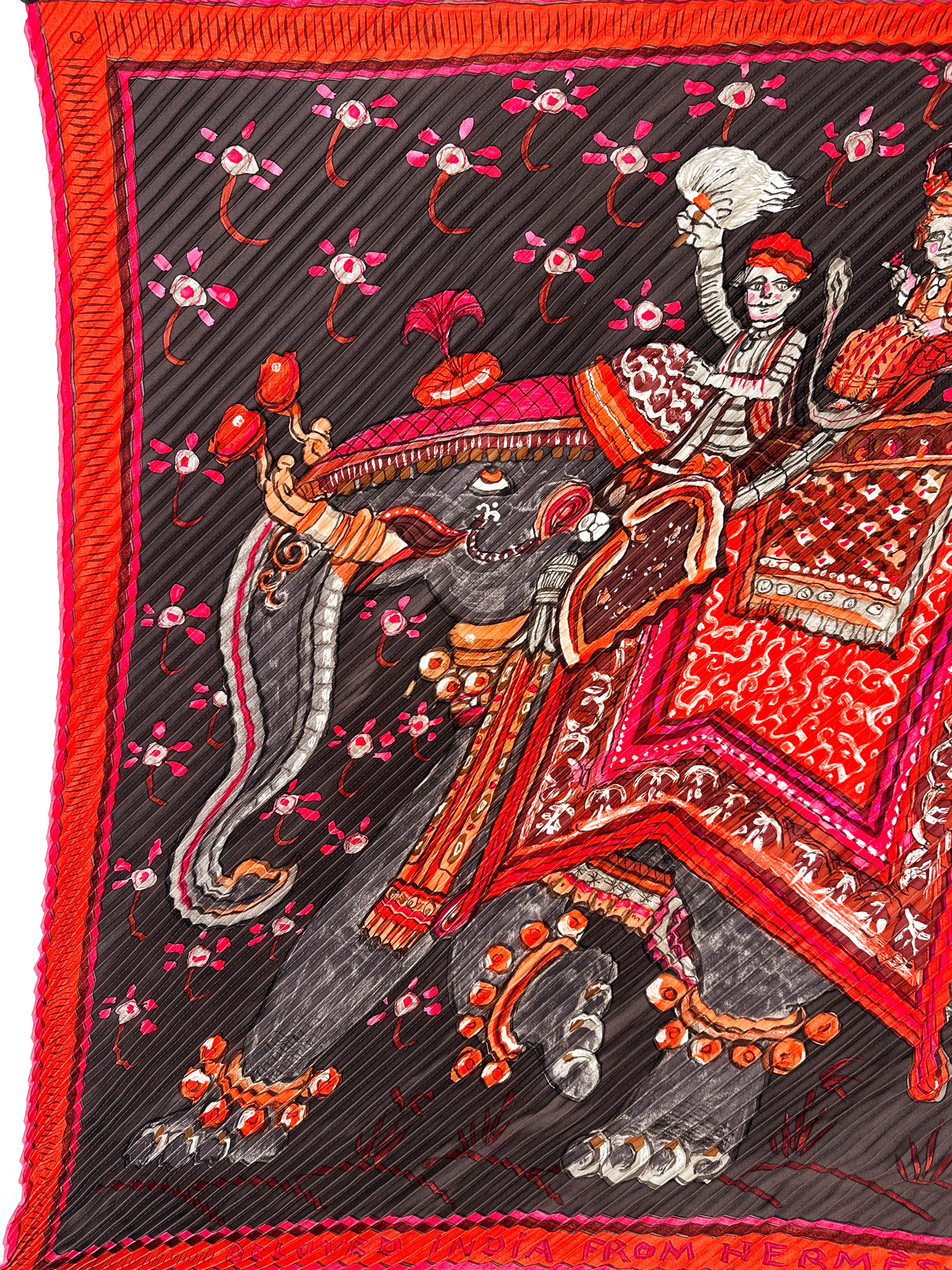 Hermès Beloved India Plissé 90