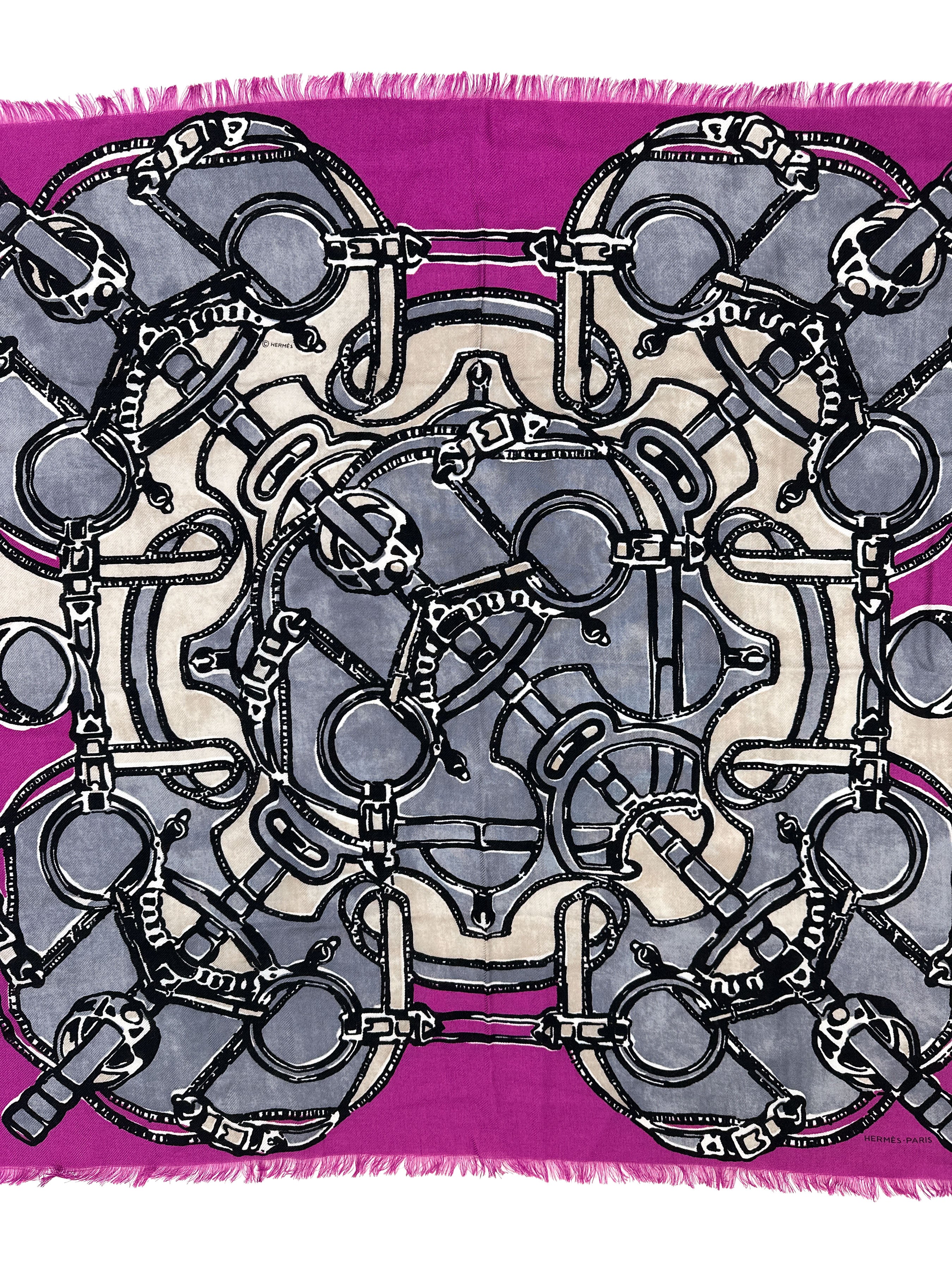 Hermès Eperon d'Or et de Couleurs Cashmere Silk 65