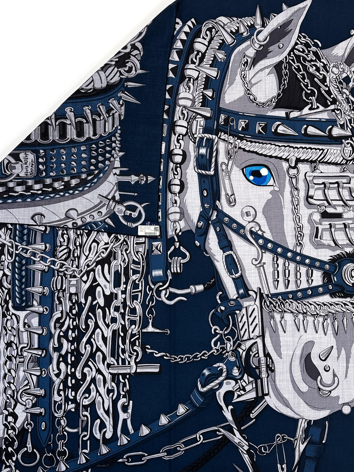 Hermès Cheval Heavy Metal Cashmere Silk 100