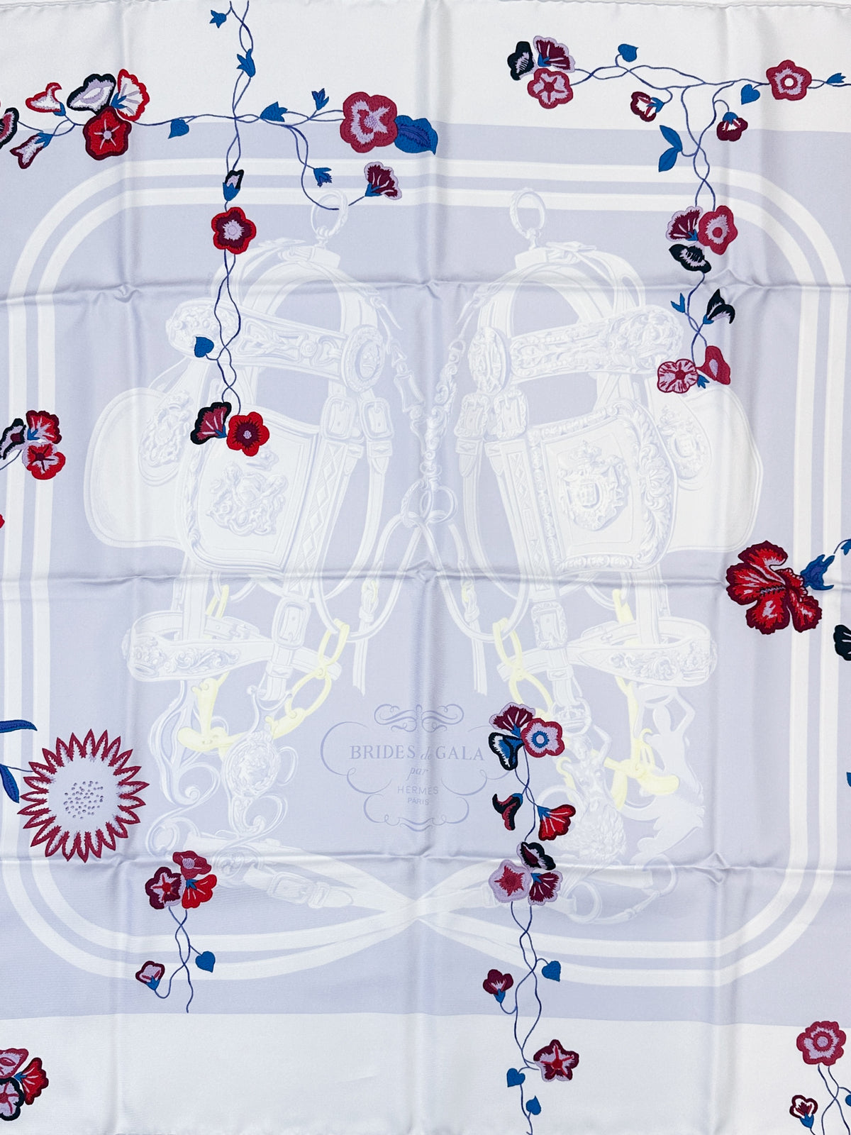 Hermès Brides Fleuries 90