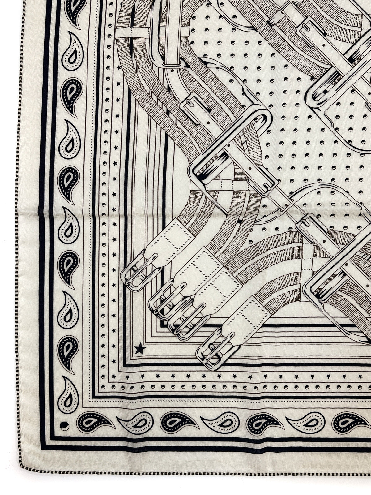 Hermès Mors à Jouets Bandana Cashmere Silk 140