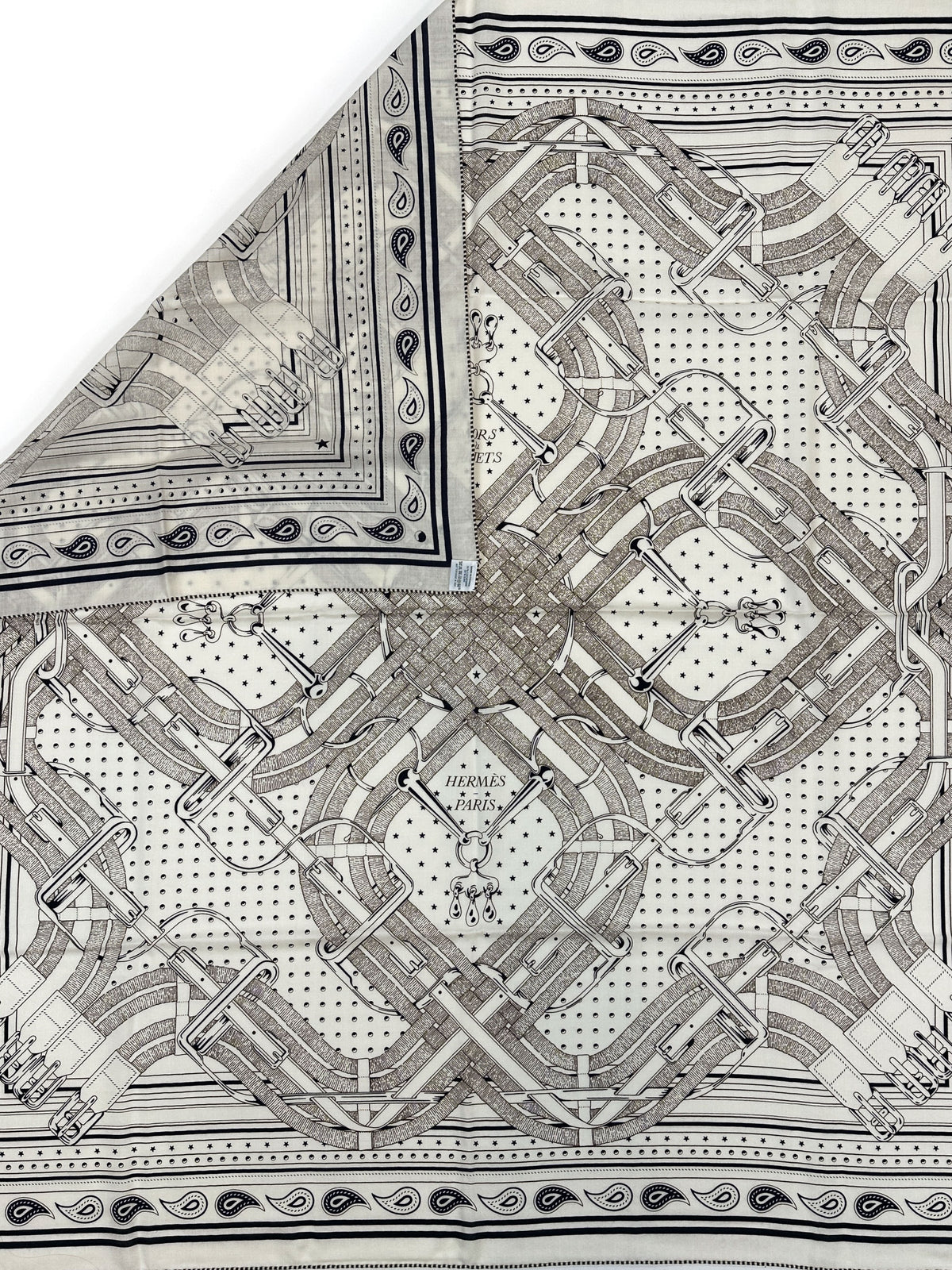 Hermès Mors à Jouets Bandana Cashmere Silk 140