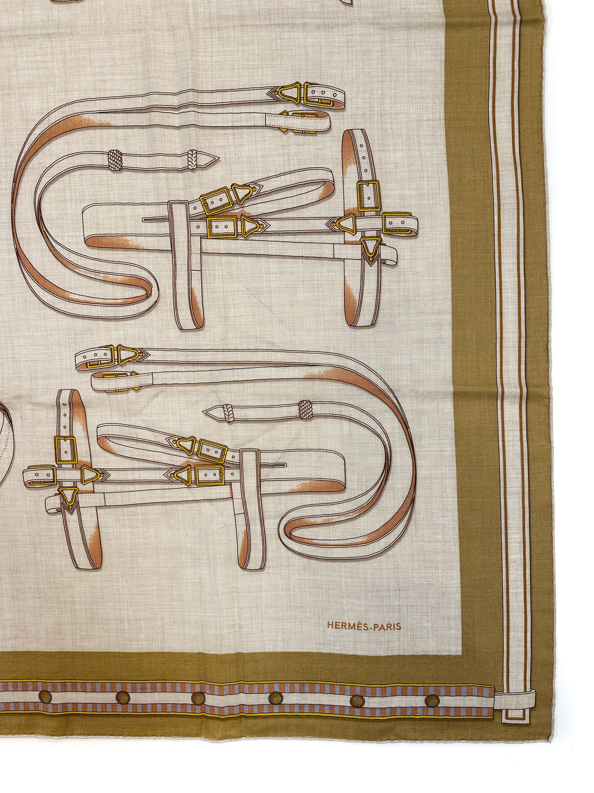 Hermès Lettres Equestres Cashmere Silk 140