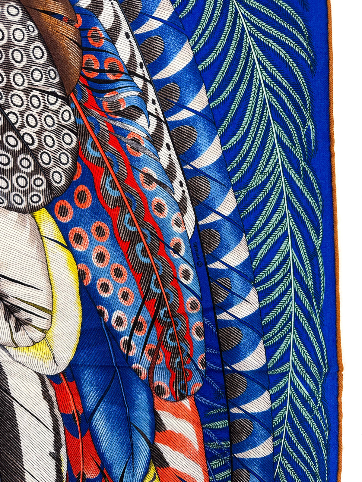 Hermès Plumes en Fête Cashmere Silk 140