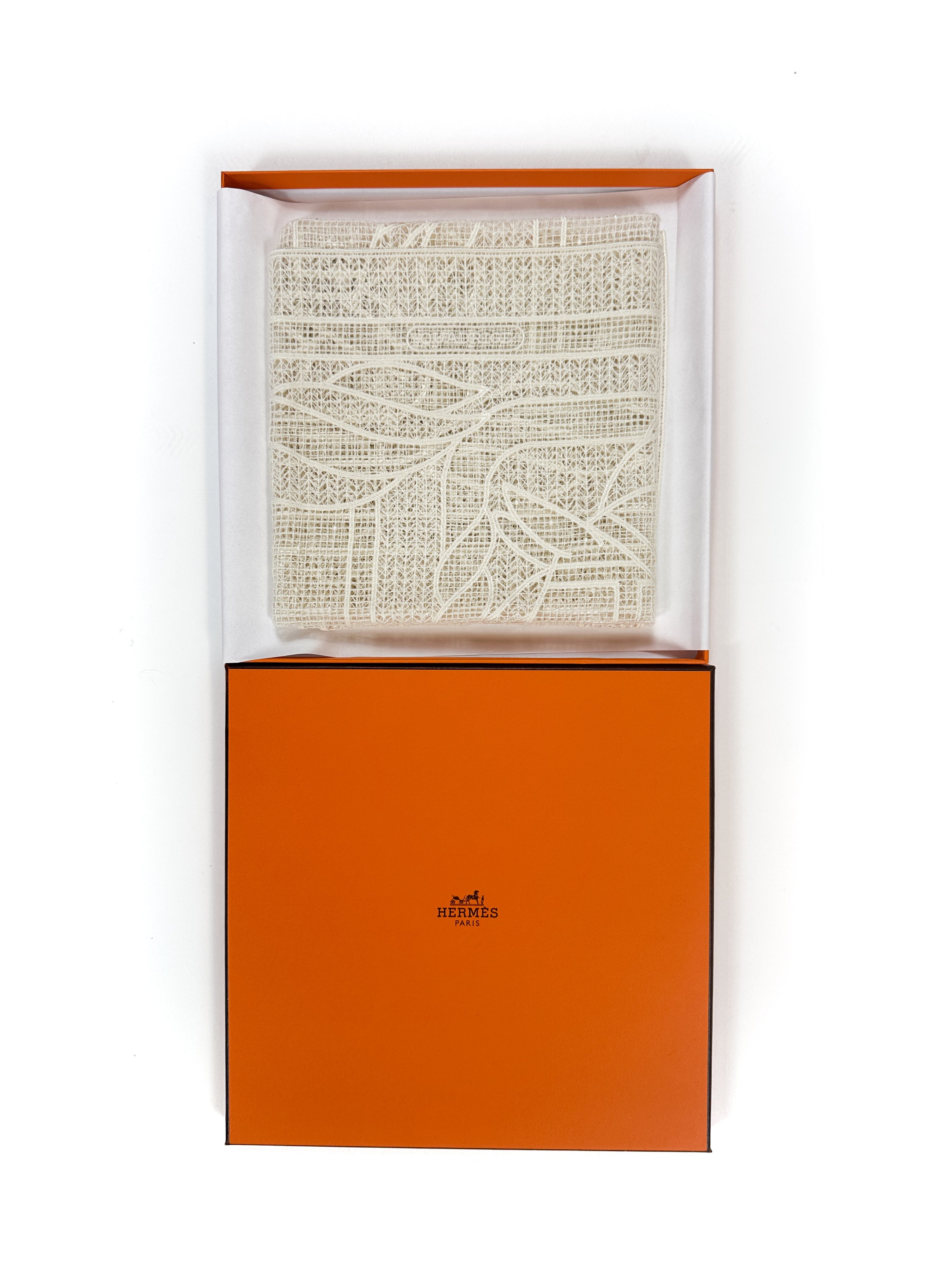 Hermès Guipure Quadrige Cotton Silk 60