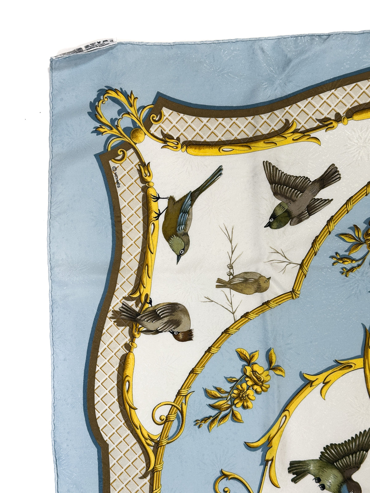 Hermès La Cle des Champs Jacquard 90