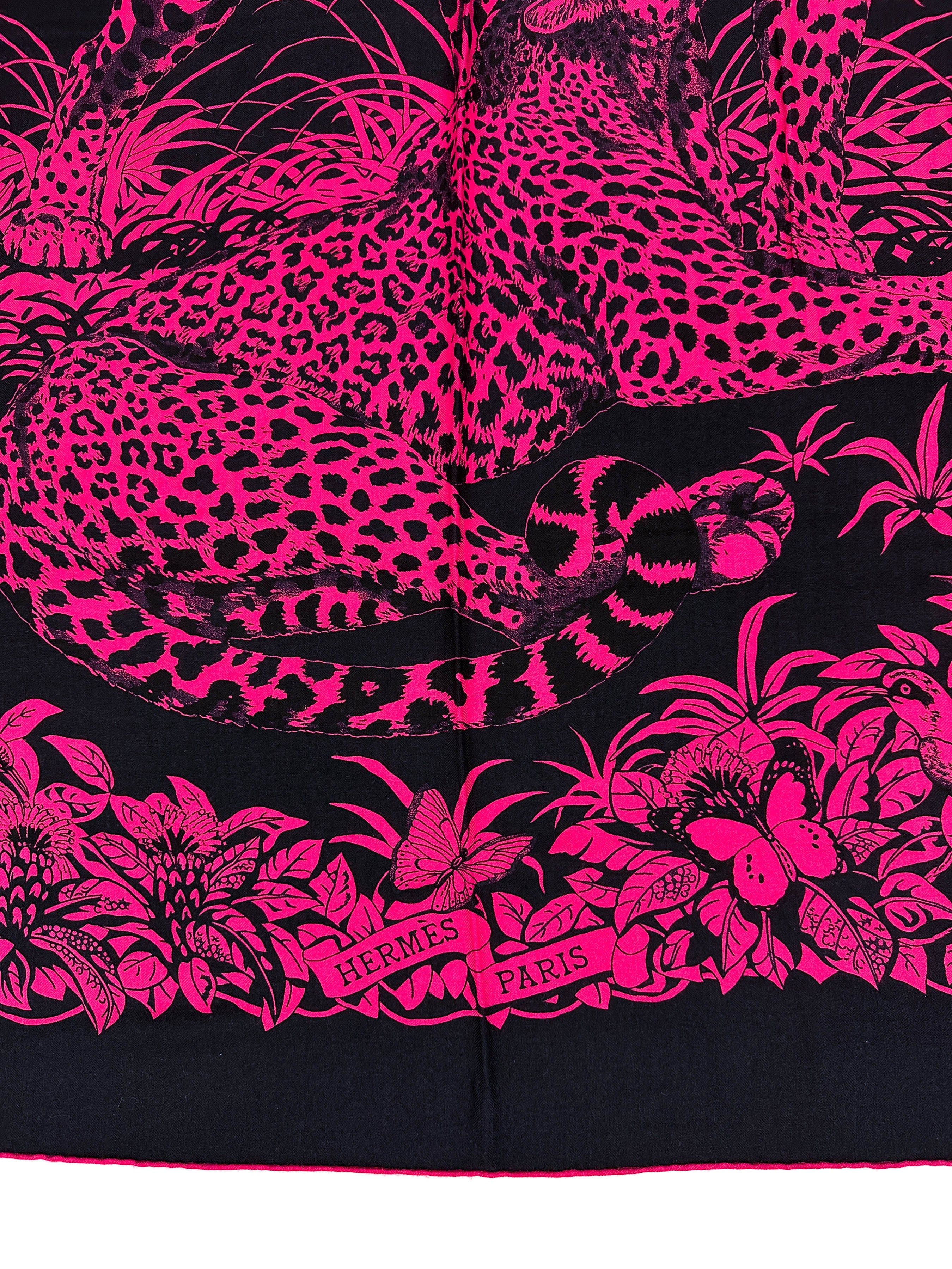 Hermès Jungle Love Tatouages Cashmere Silk 140