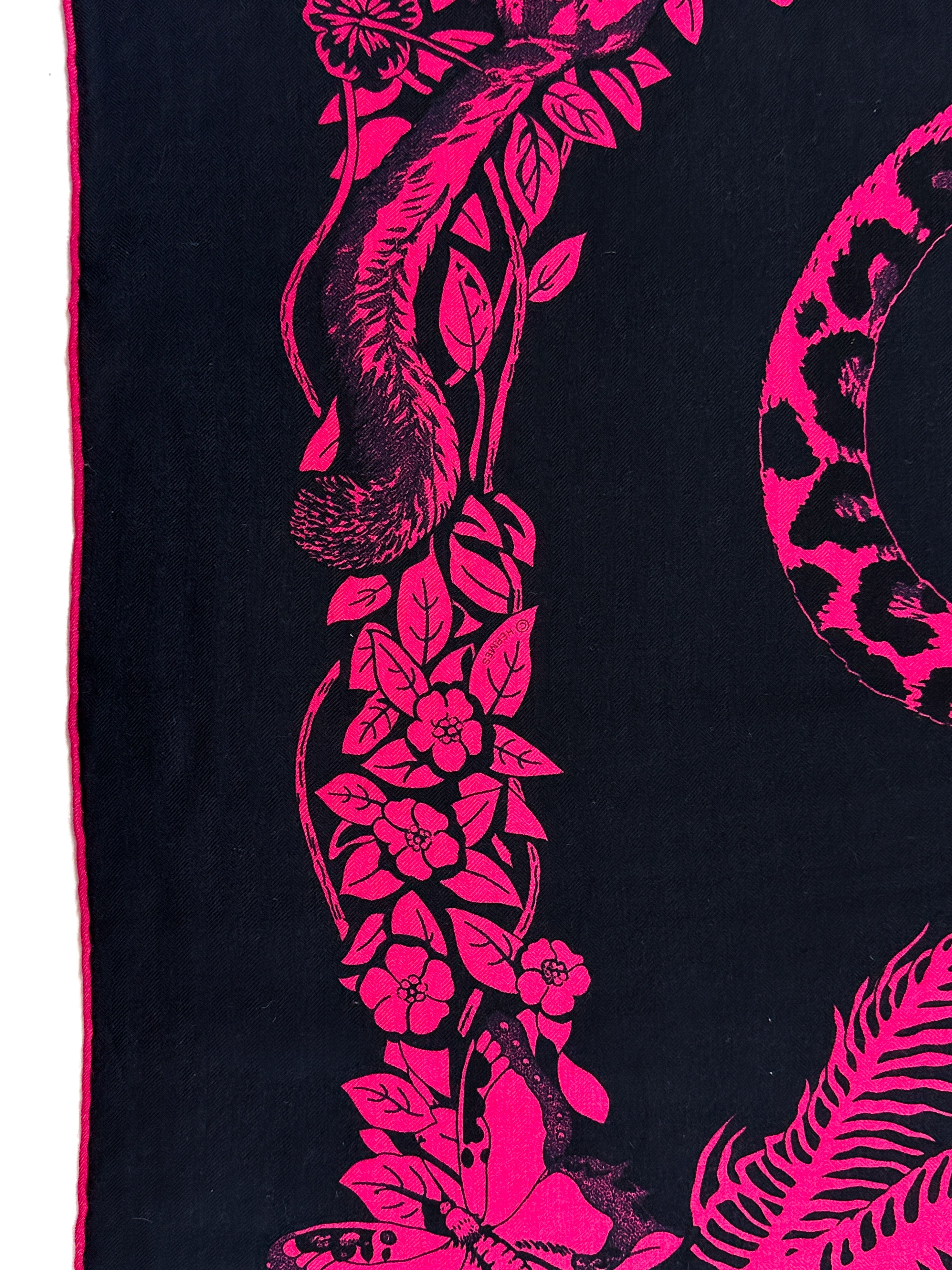 Hermès Jungle Love Tatouages Cashmere Silk 140
