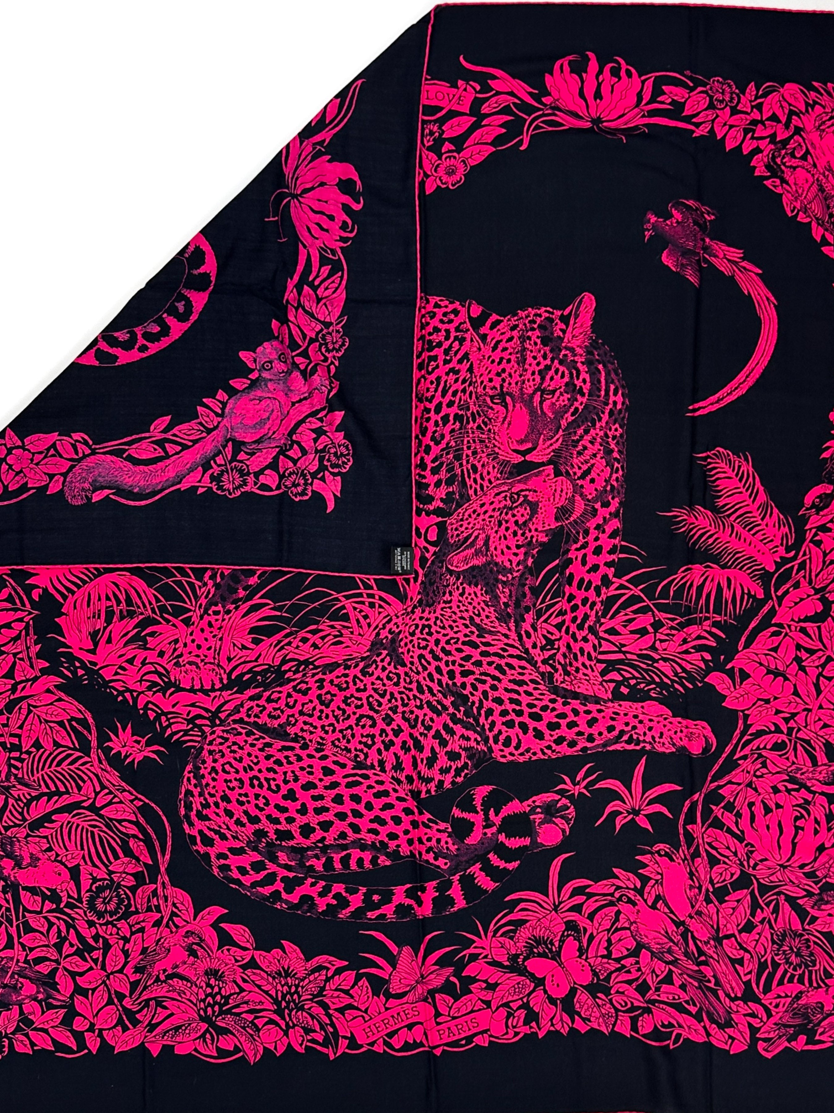 Hermès Jungle Love Tatouages Cashmere Silk 140