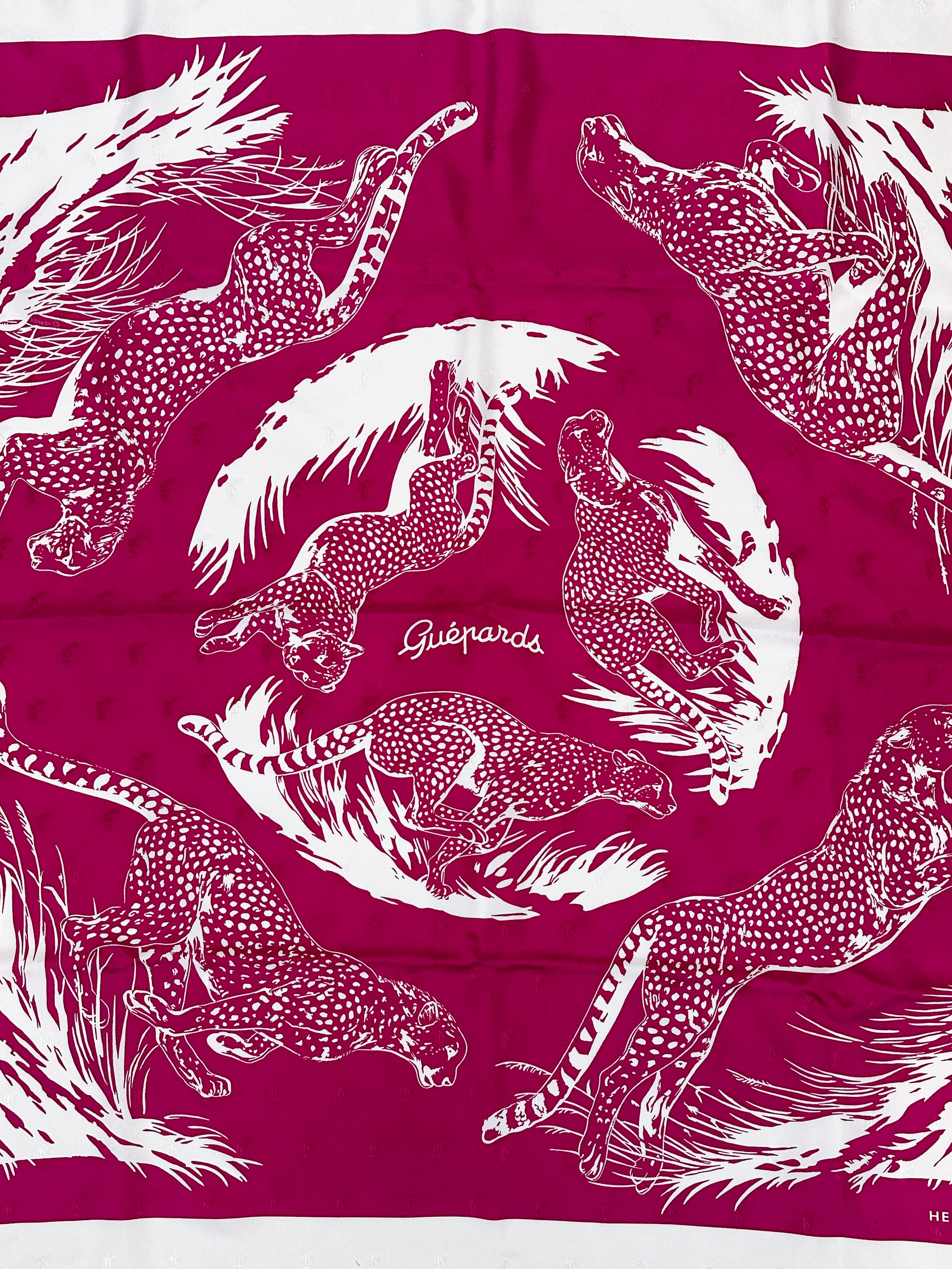 Hermès Guépards Tatouages Jacquard 90