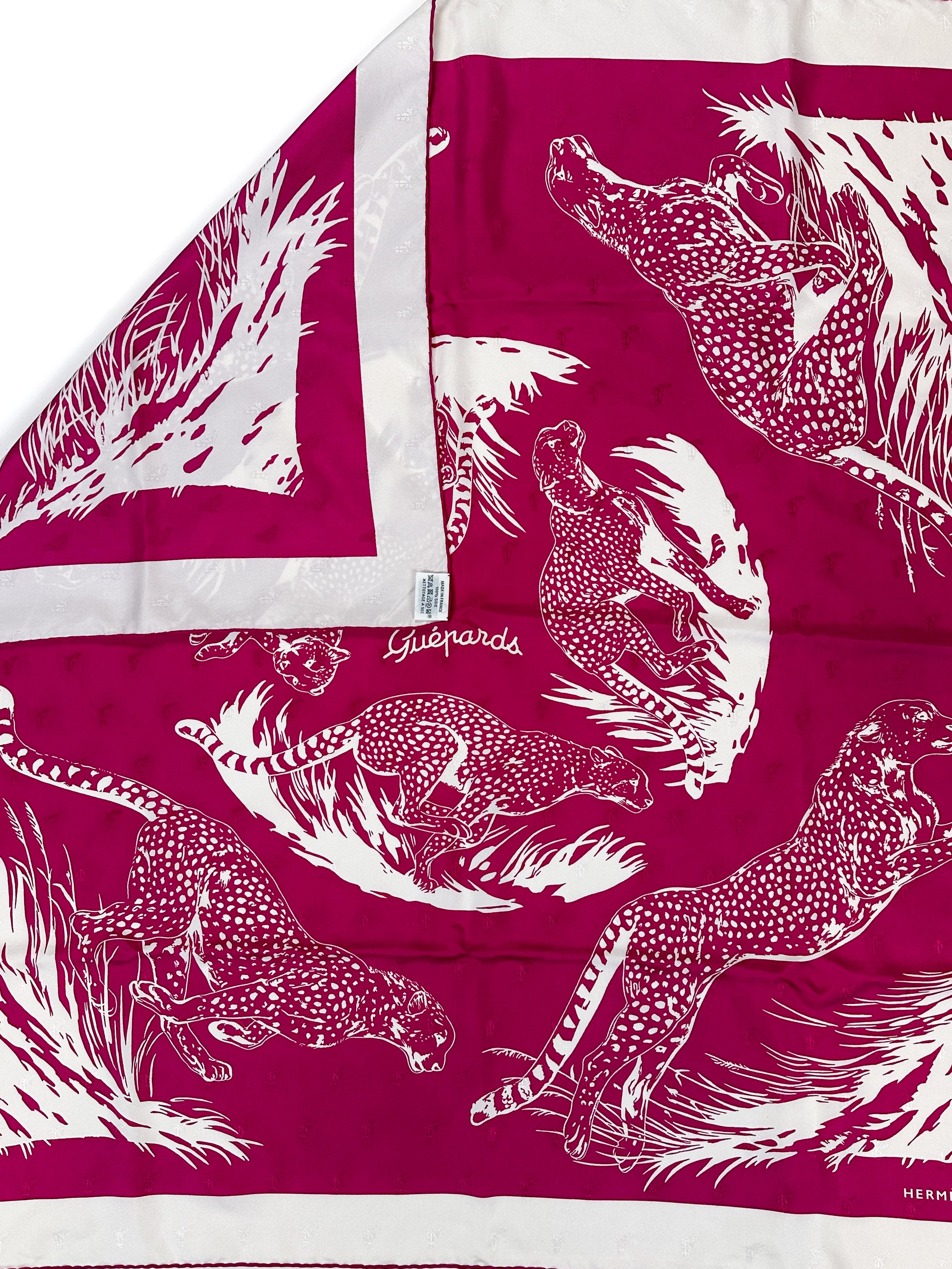 Hermès Guépards Tatouages Jacquard 90