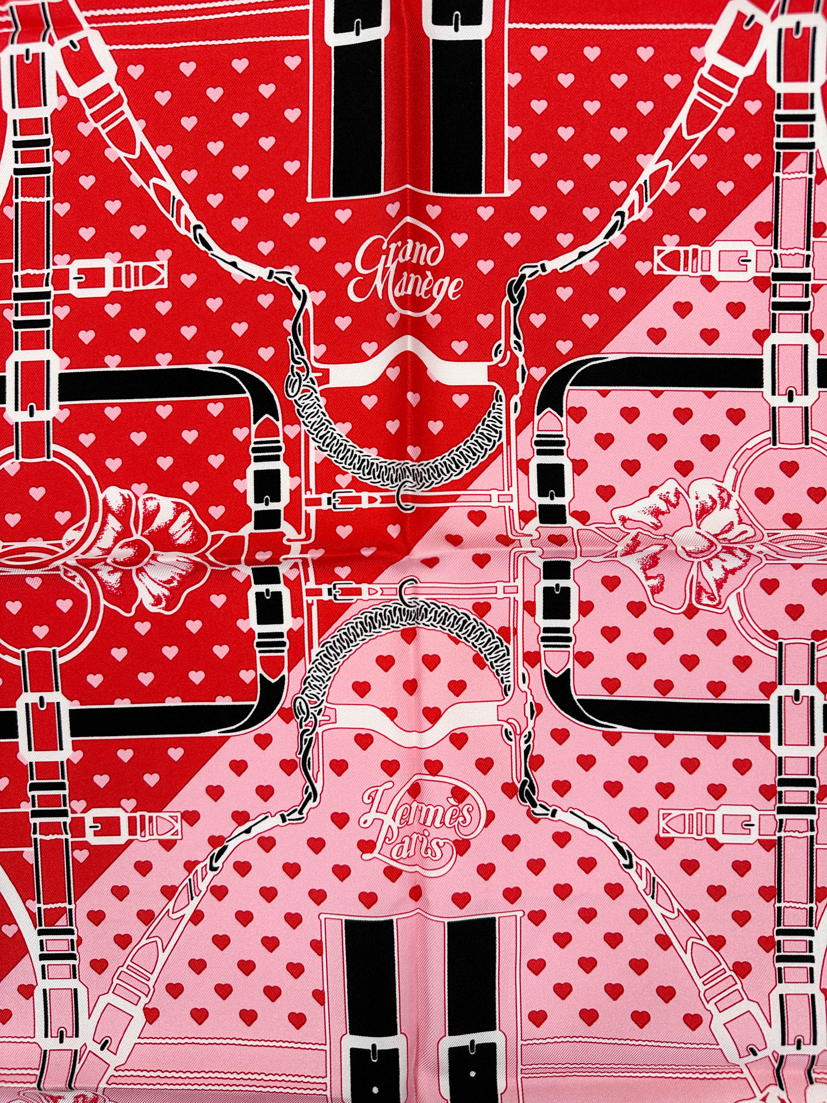 Hermès Le Grand Manège Bandana Love 70