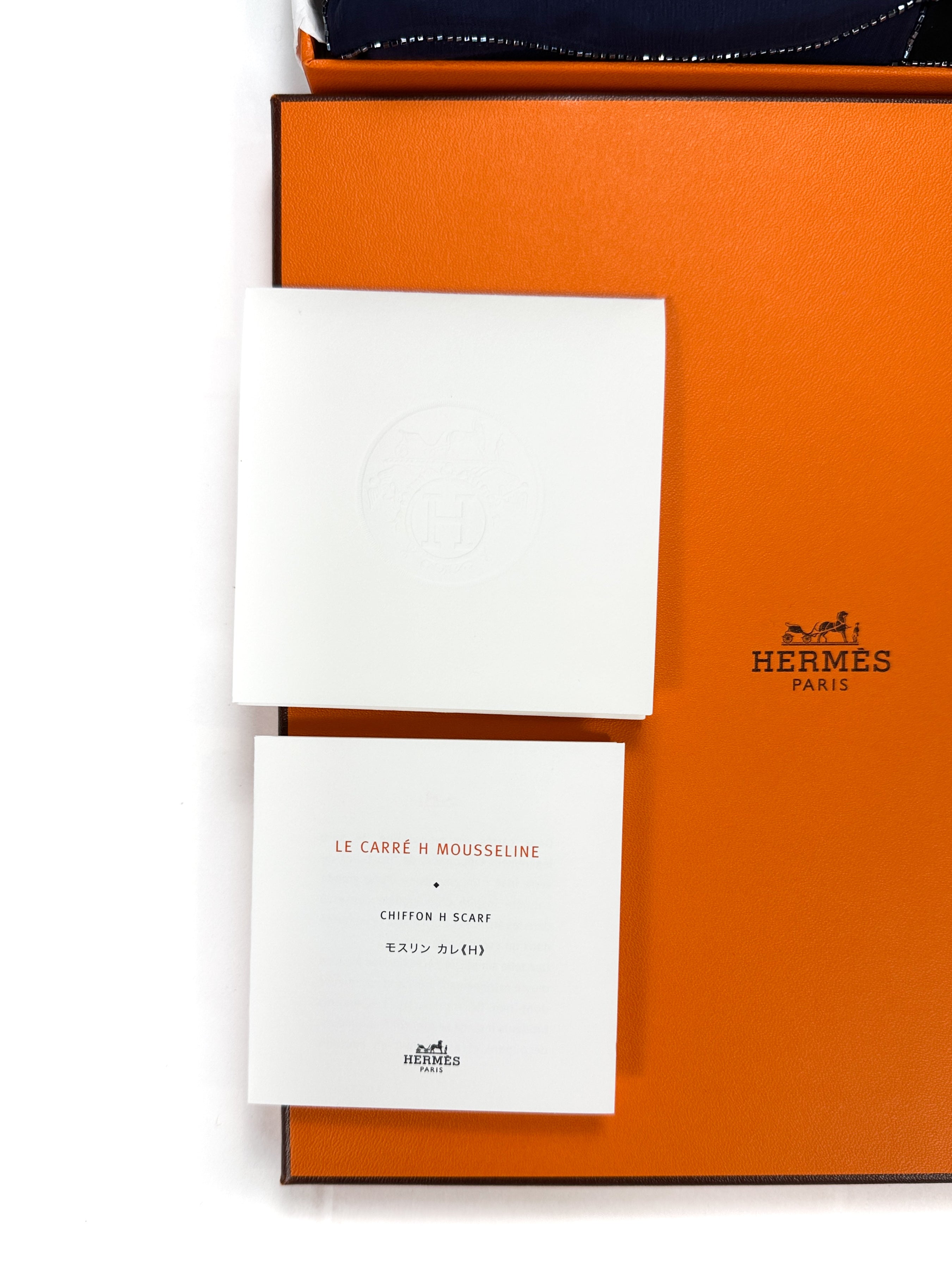 Hermès Carré Hermès Mousseline Exceptional Beaded 90