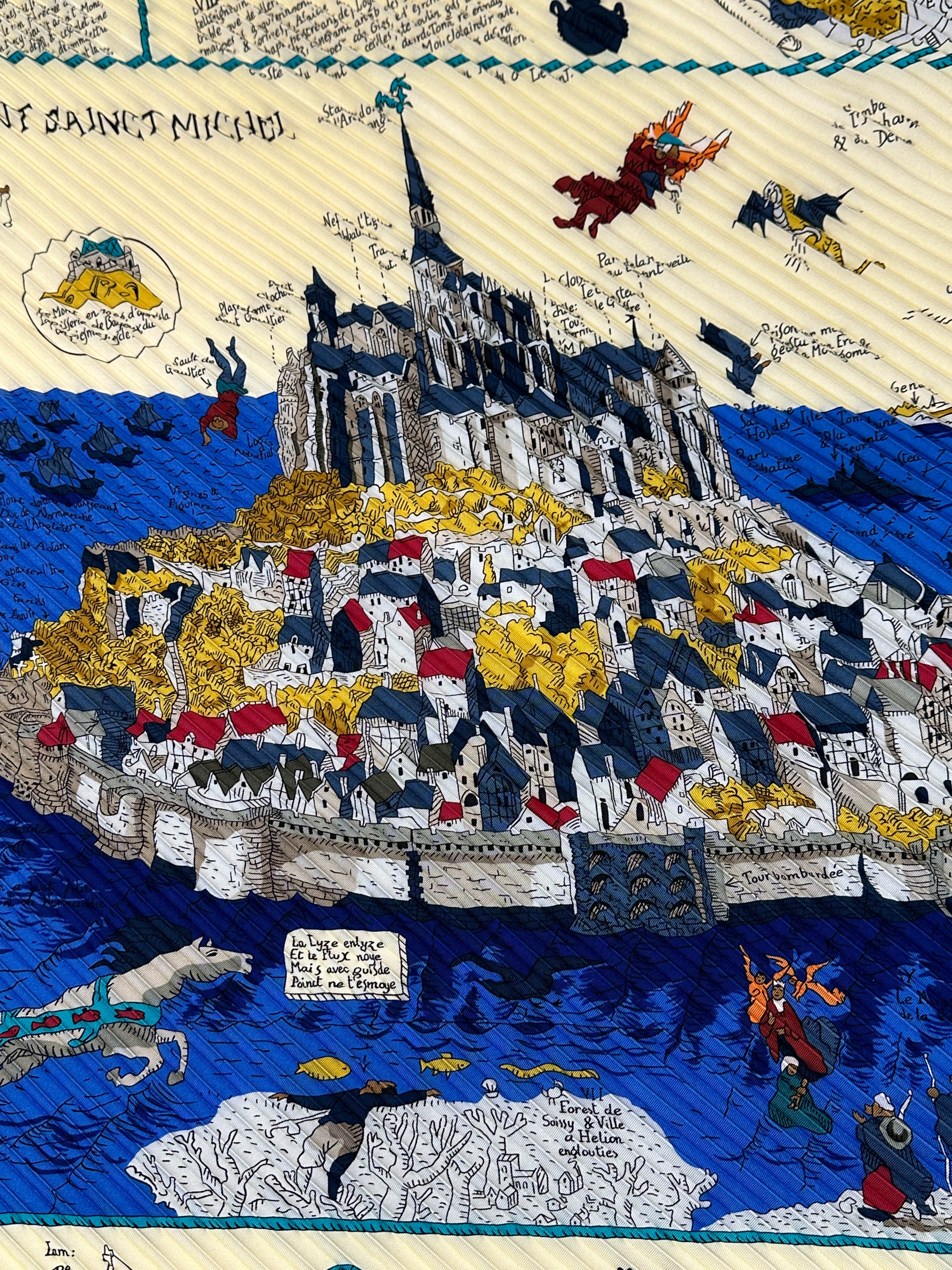 Hermès Mont Saint Michel Plissé 90