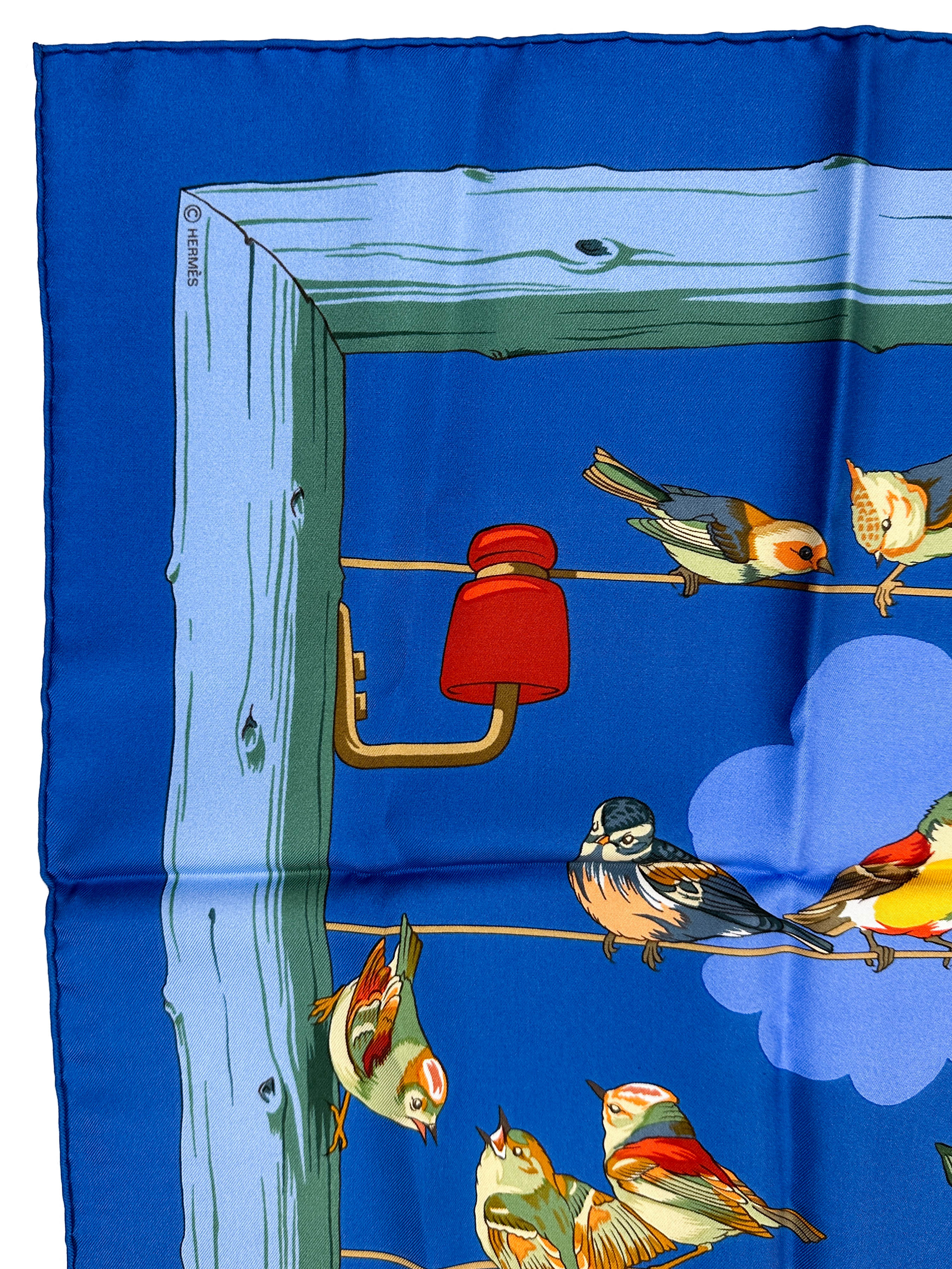 Hermès Les Oiseaux des Champs et des Bois 90