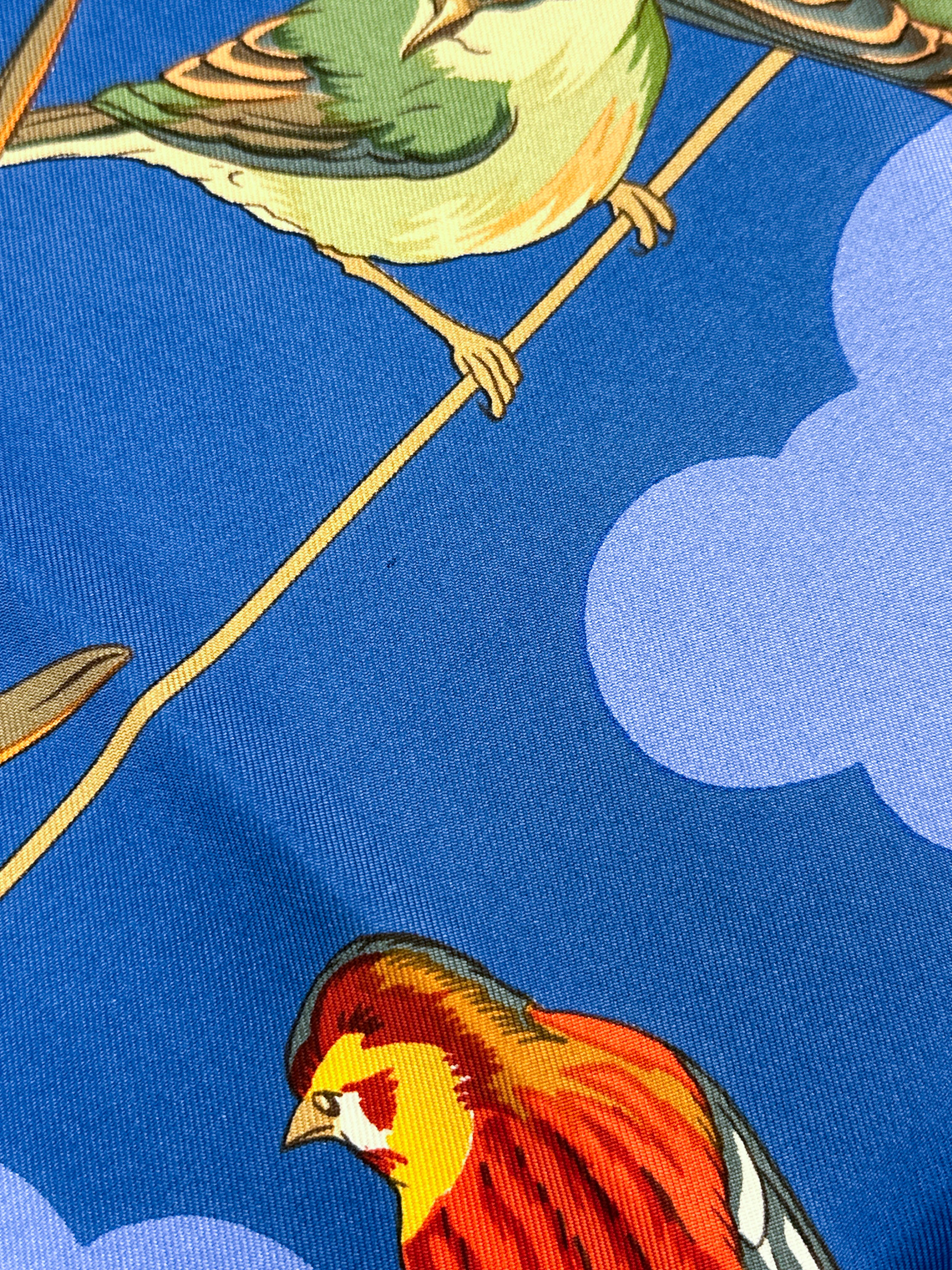 Hermès Les Oiseaux des Champs et des Bois 90