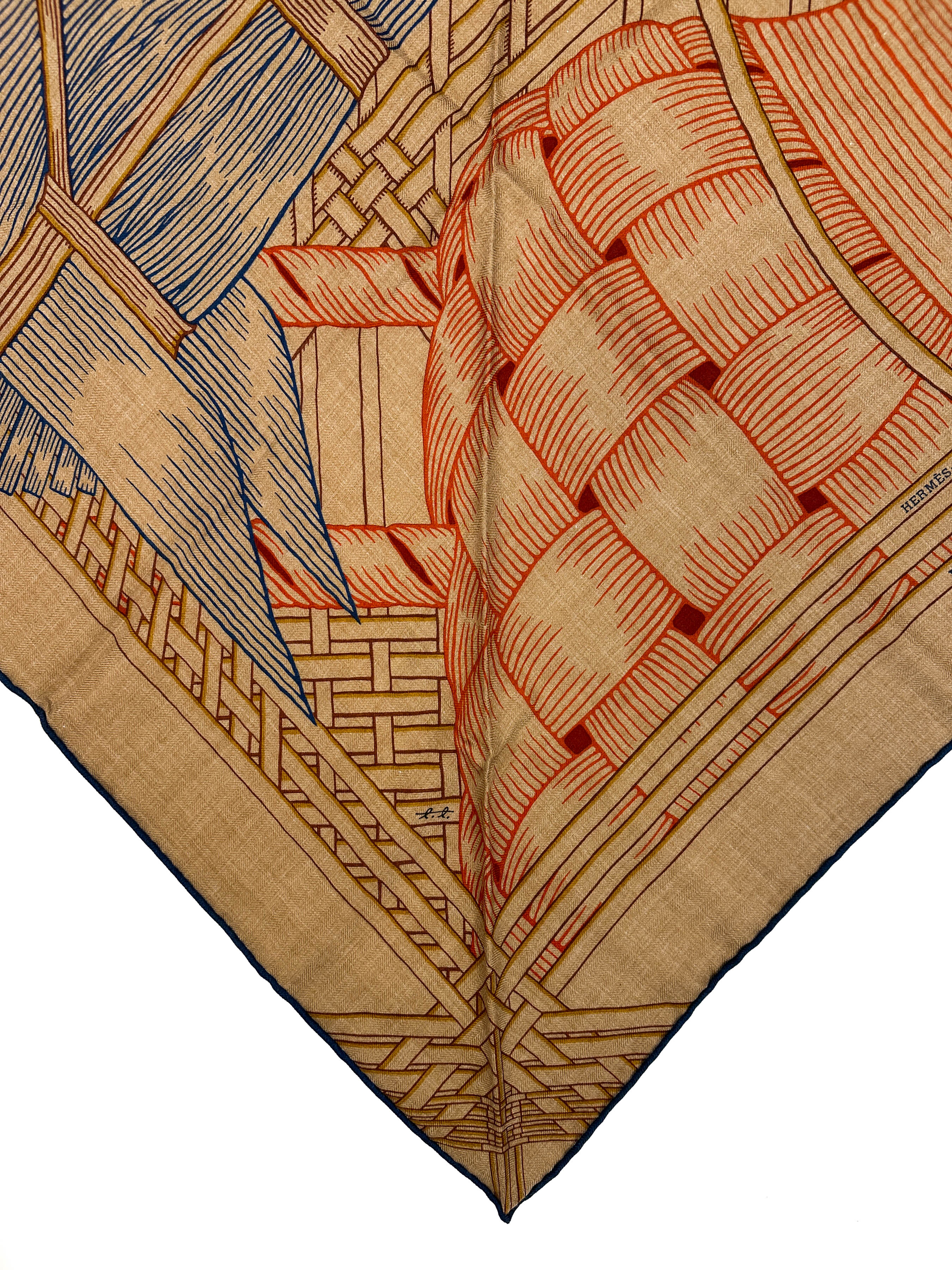 Hermès Masan & Masan Cashmere Silk Giant Triangle