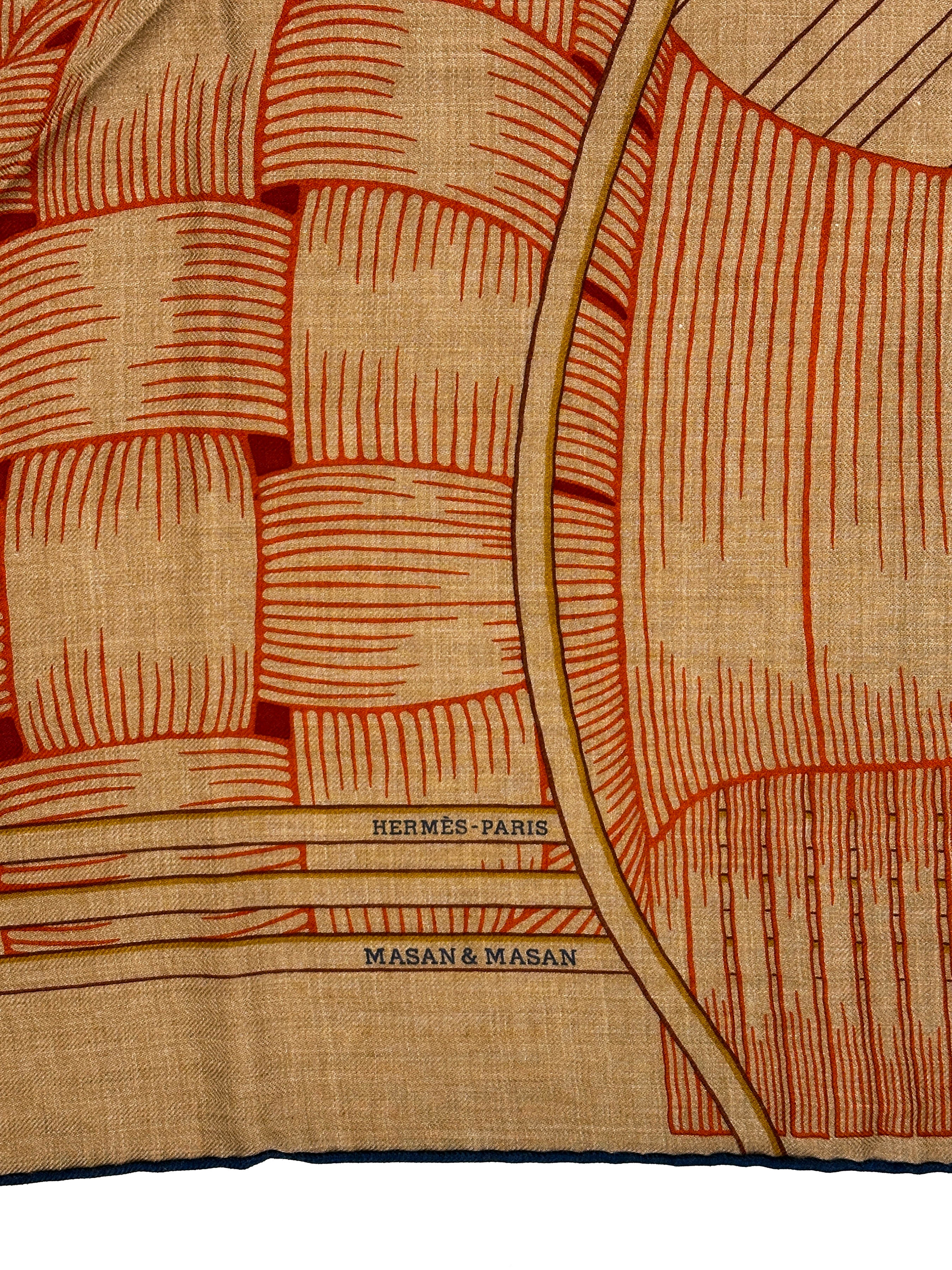 Hermès Masan & Masan Cashmere Silk Giant Triangle