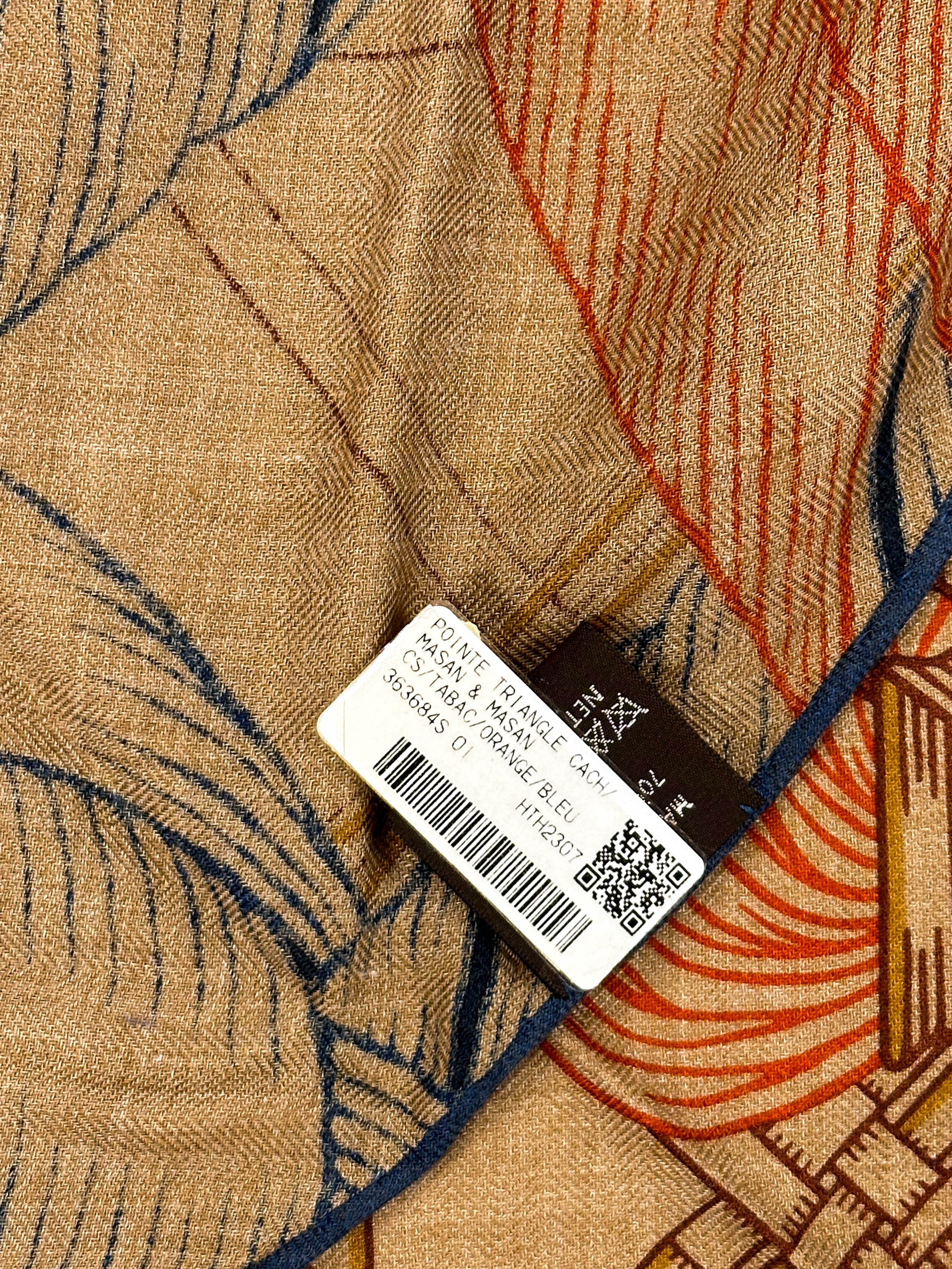 Hermès Masan & Masan Cashmere Silk Giant Triangle