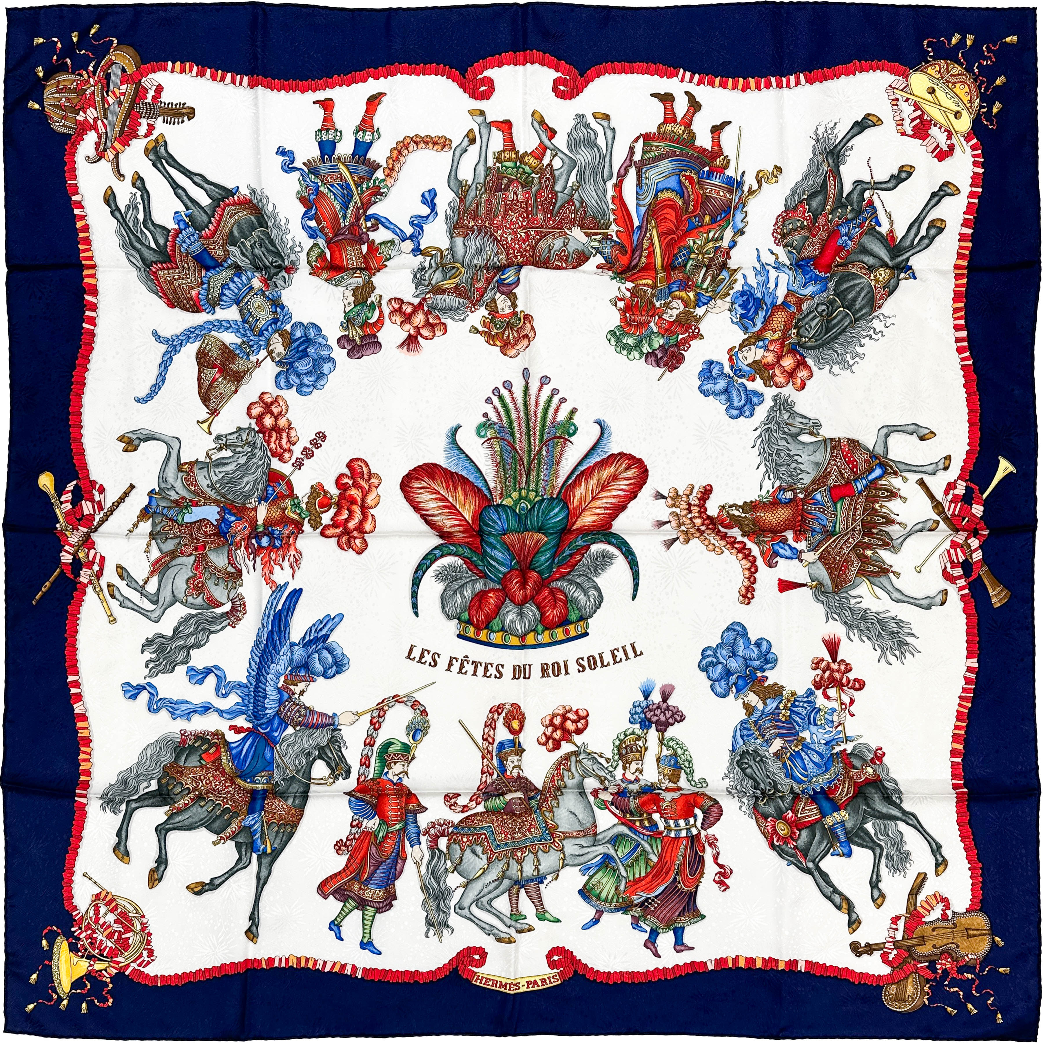 Hermès Les Fêtes du Roi Soleil Jacquard 90