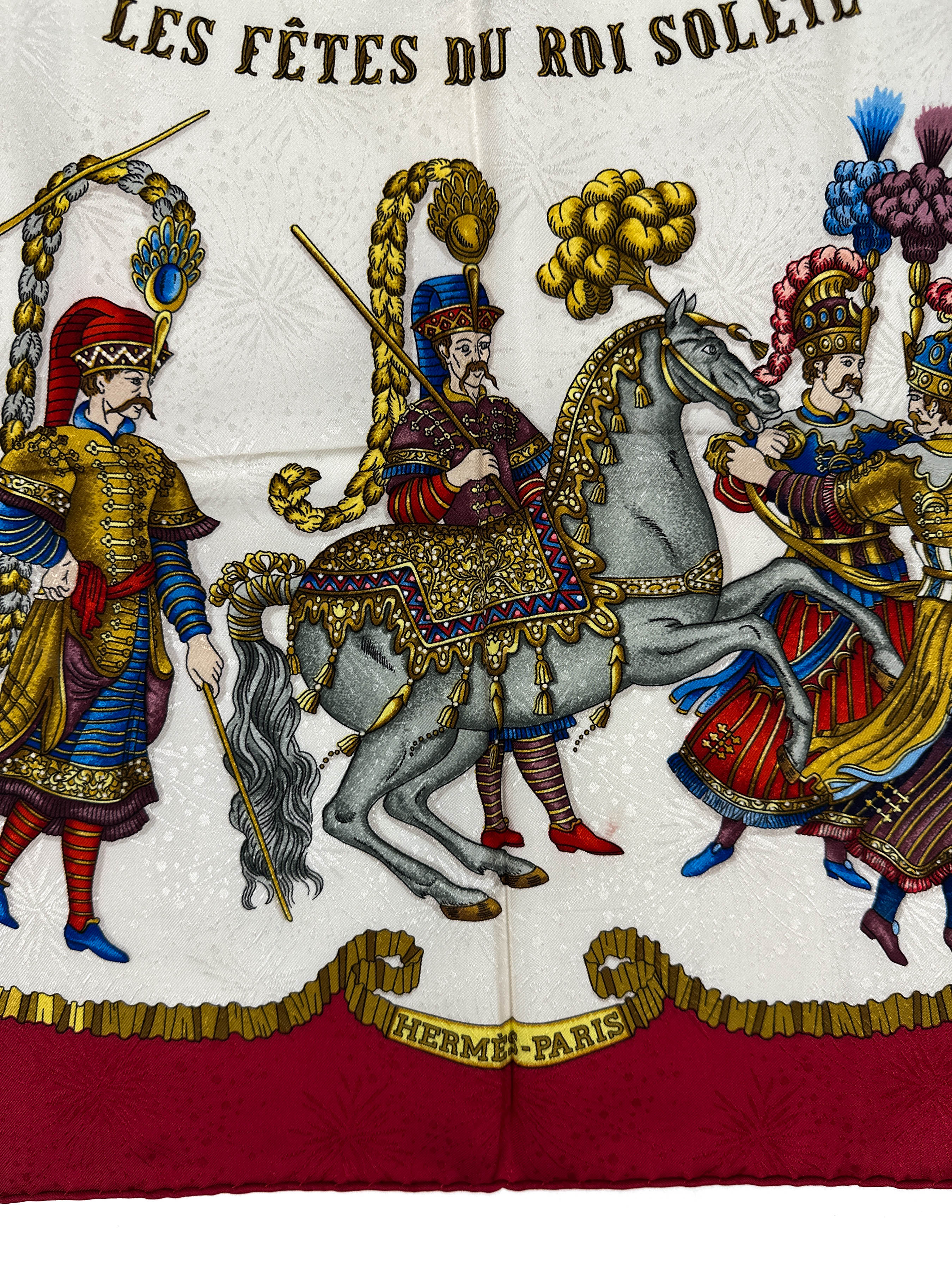 Hermès Les Fêtes du Roi Soleil Jacquard 90