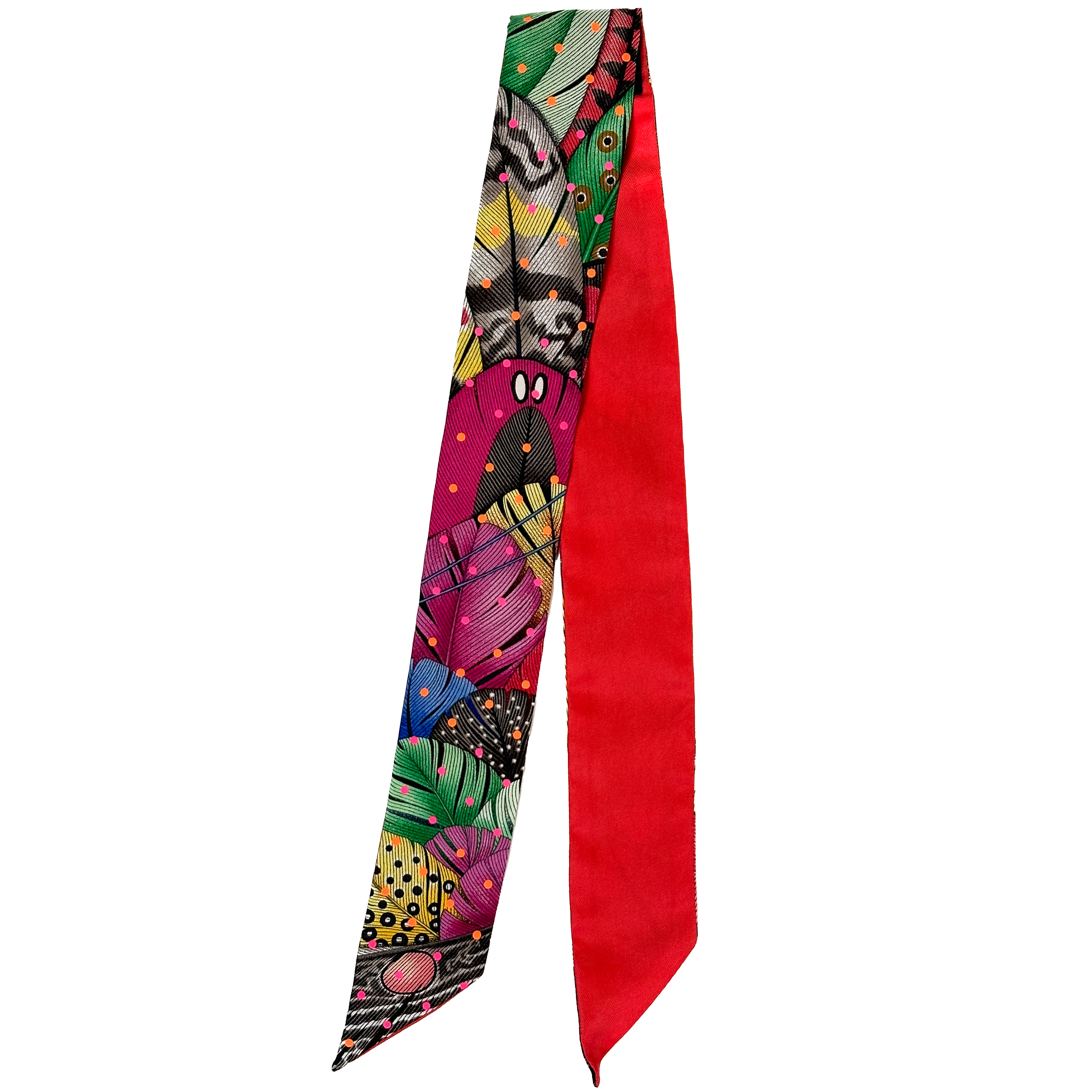 Hermès Special Edition Plumetis Plumes en Fête Twilly