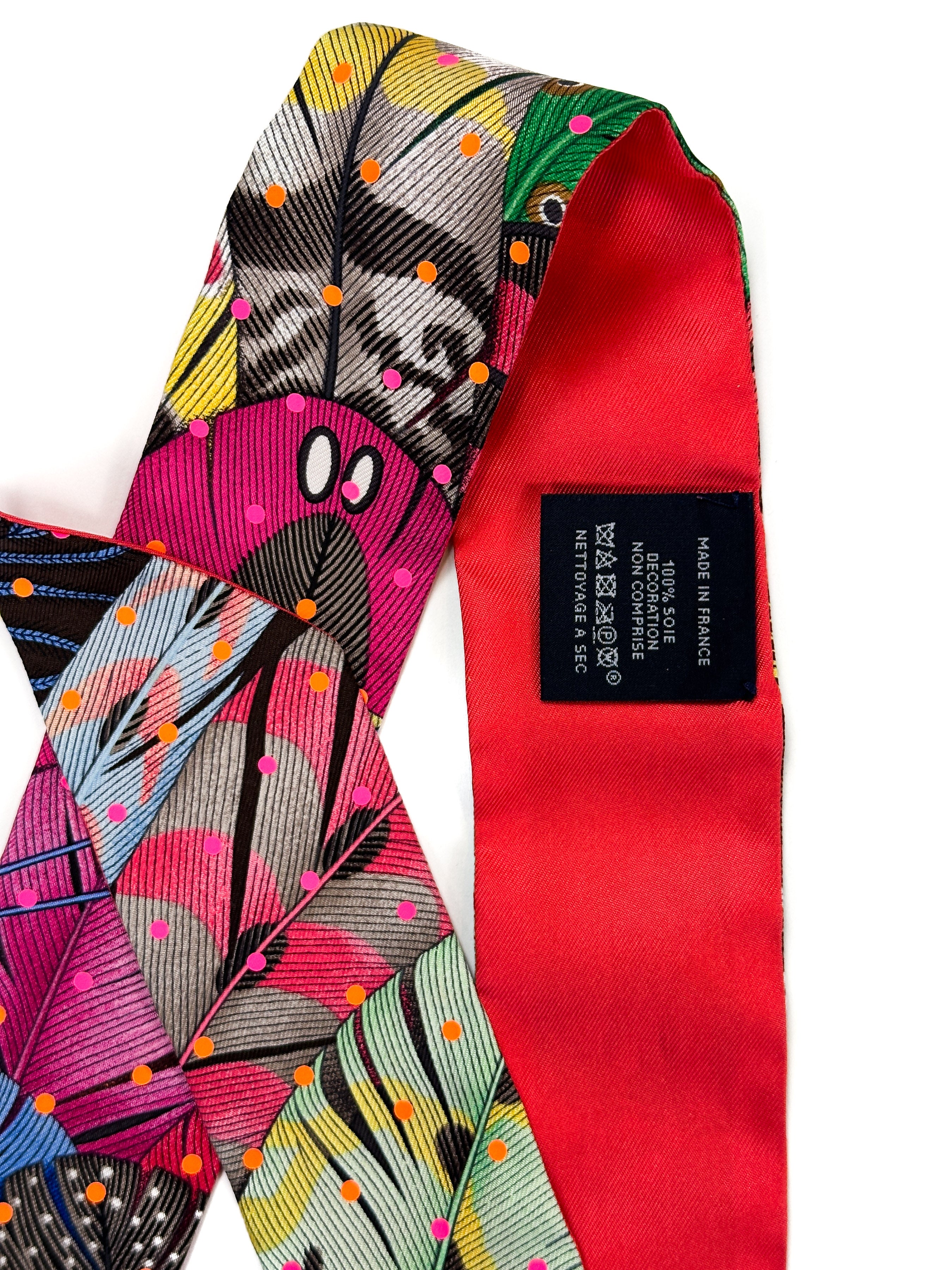 Hermès Special Edition Plumetis Plumes en Fête Twilly