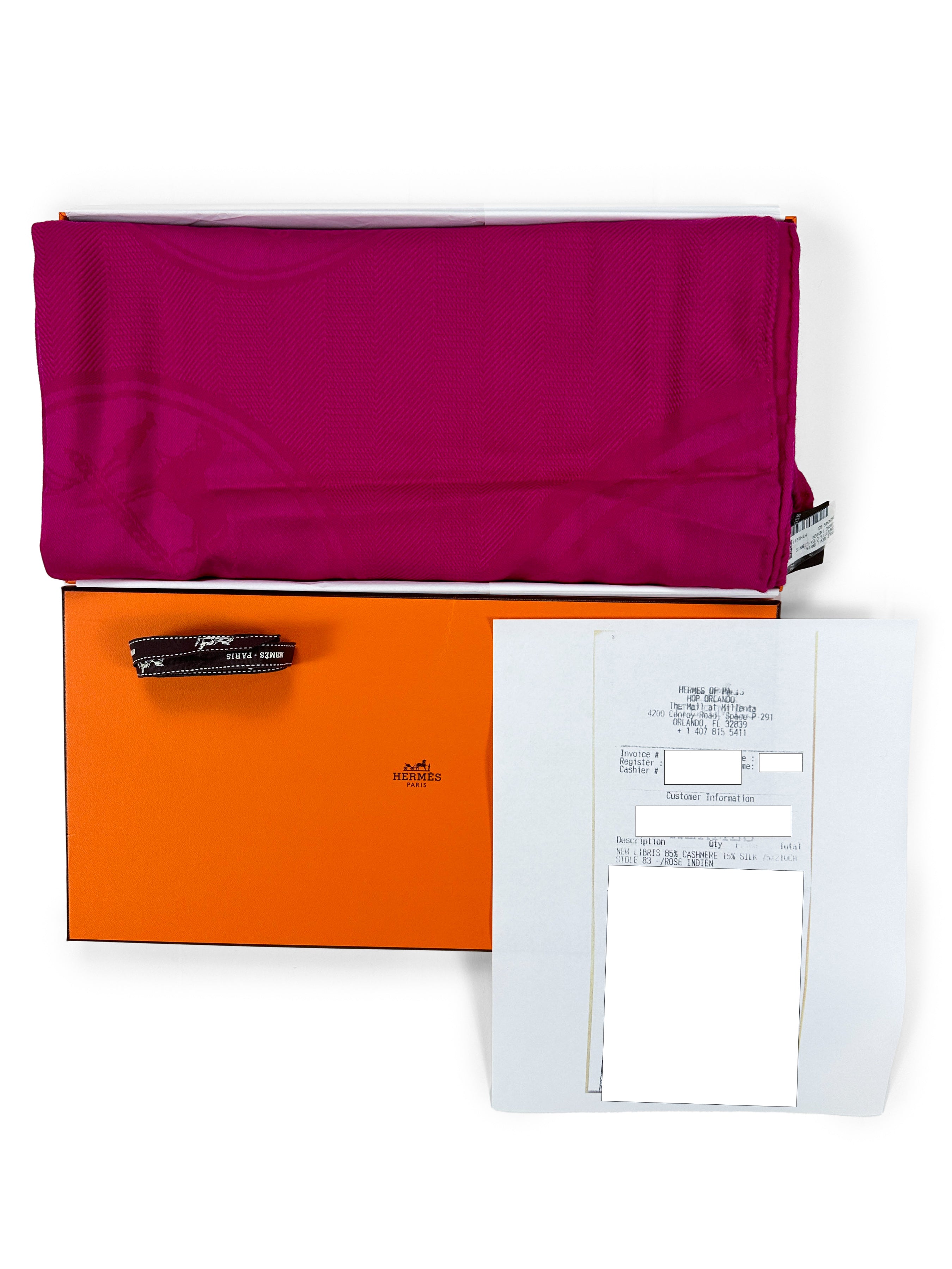 Hermès New Libris Cashmere Silk Stole