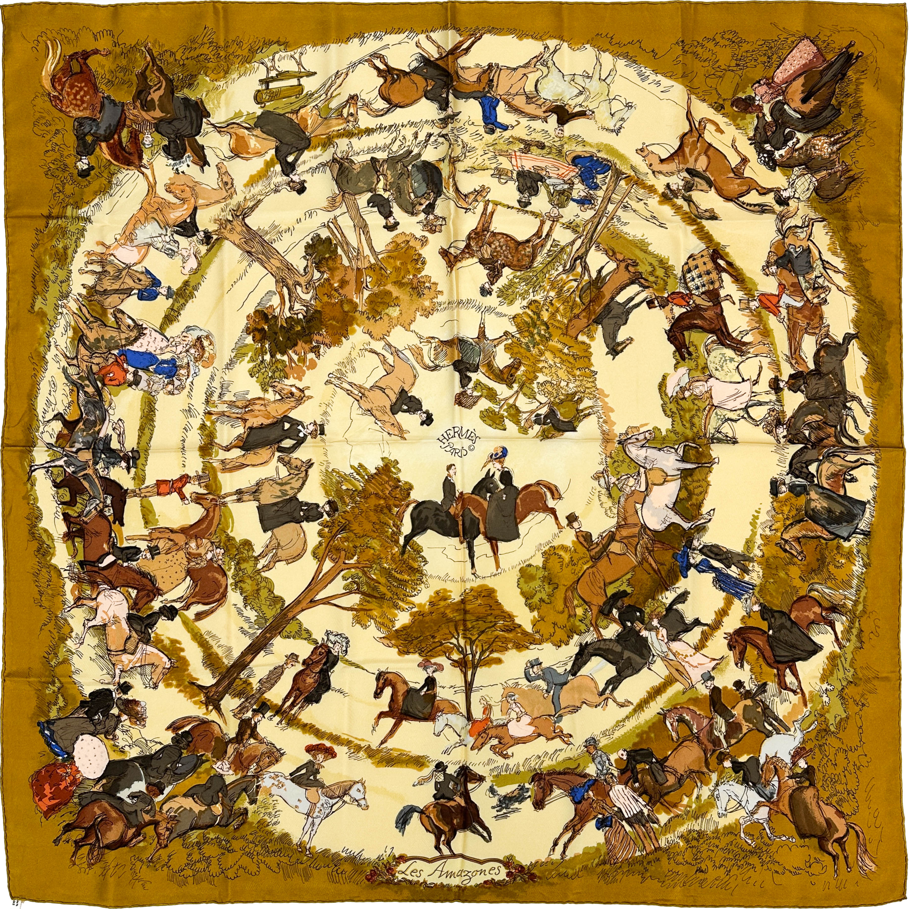 Hermès Les Amazones II 90