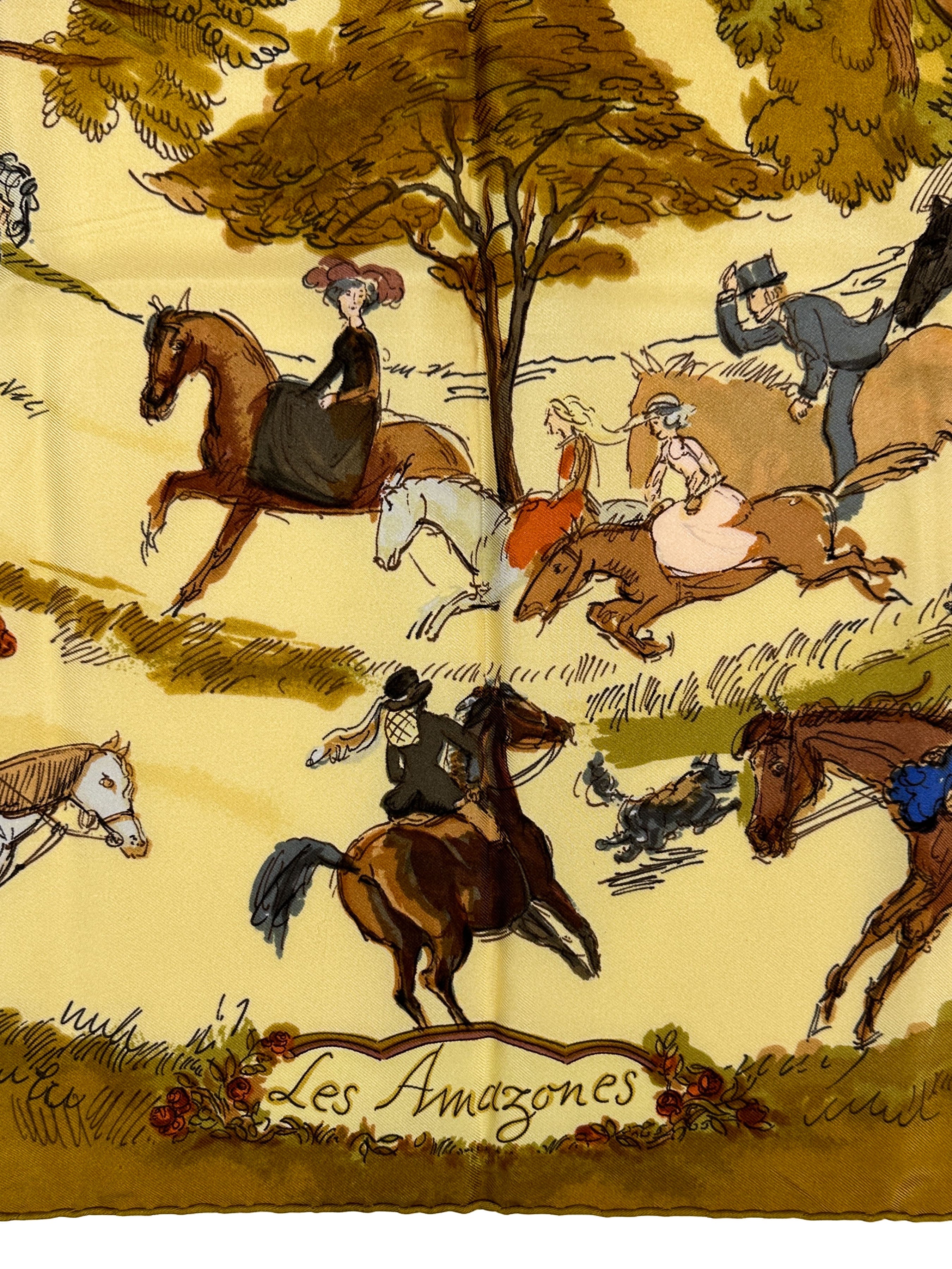 Hermès Les Amazones II 90