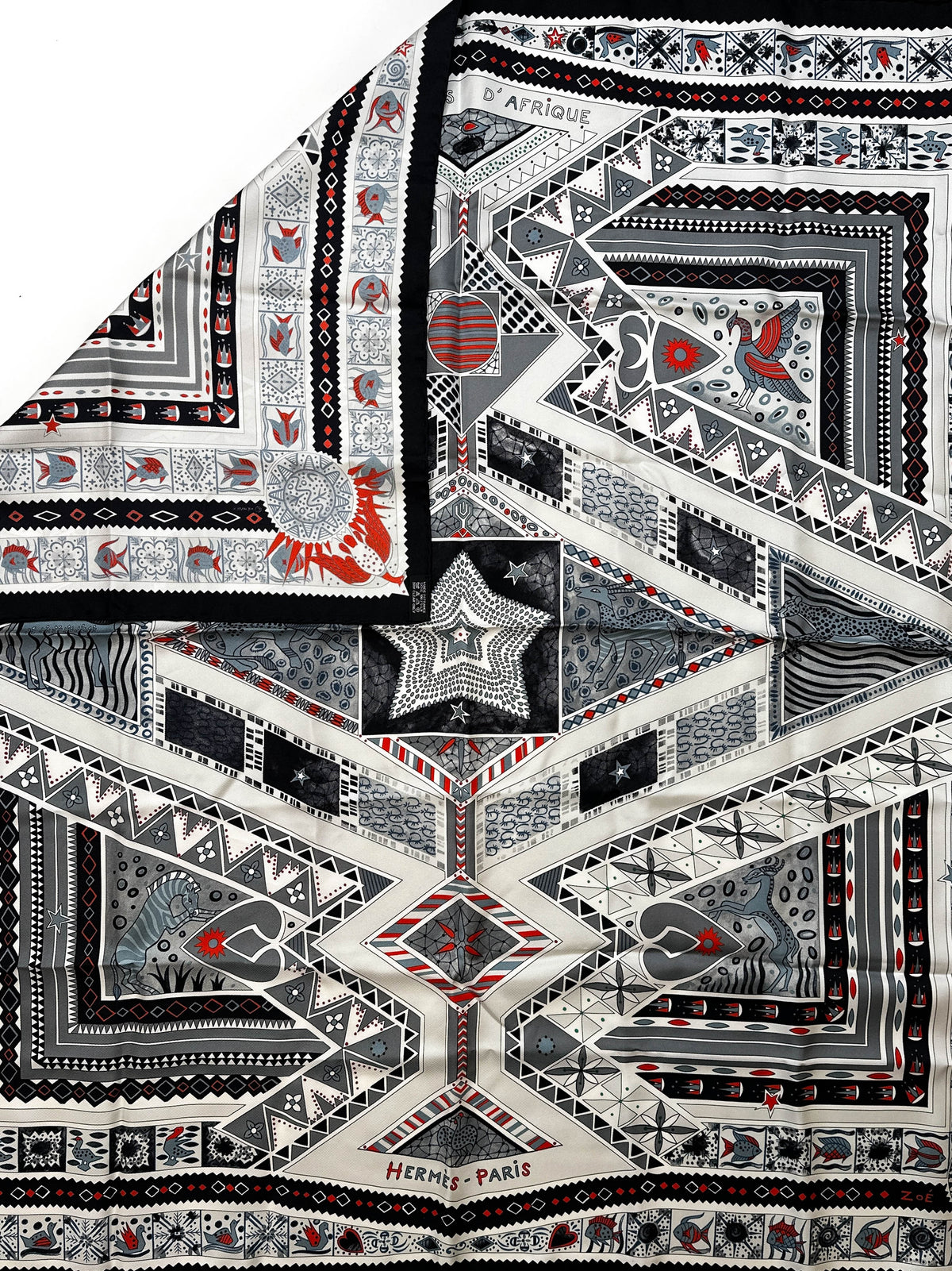 Hermès Ors Bleus d'Afrique 90