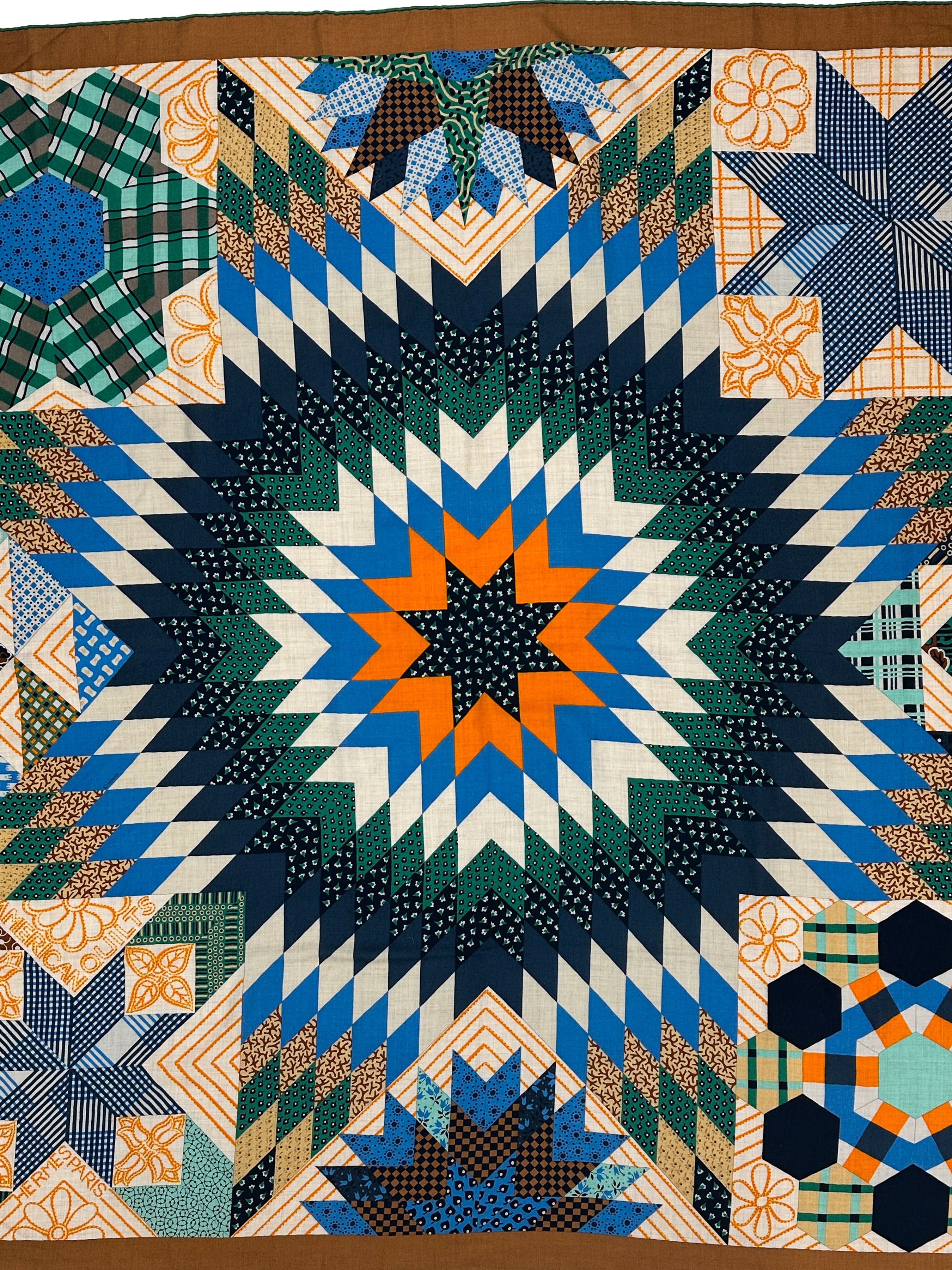 Hermès American Quilts Cashmere Silk 140