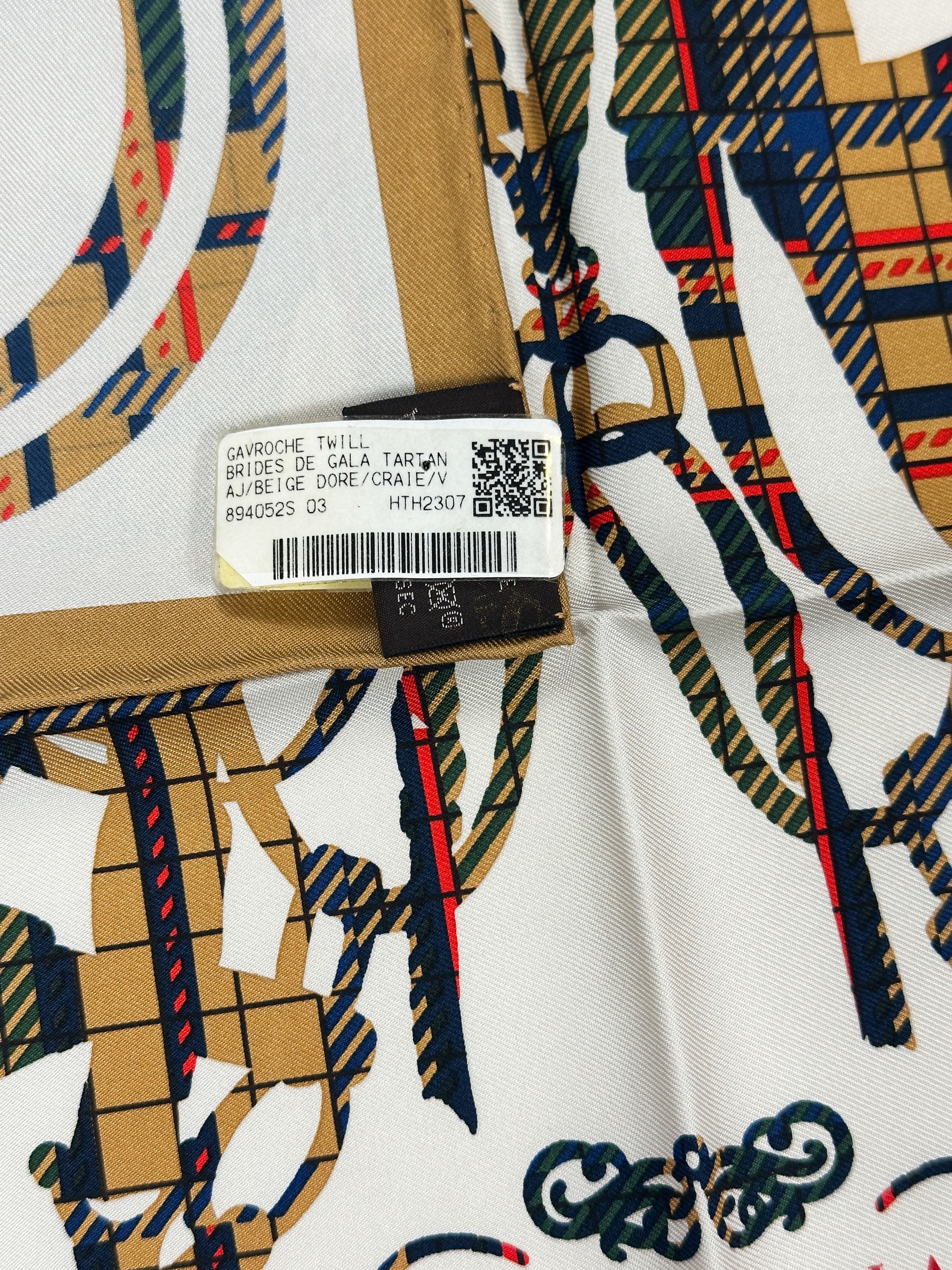 Hermès Brides de Gala Tartan 45