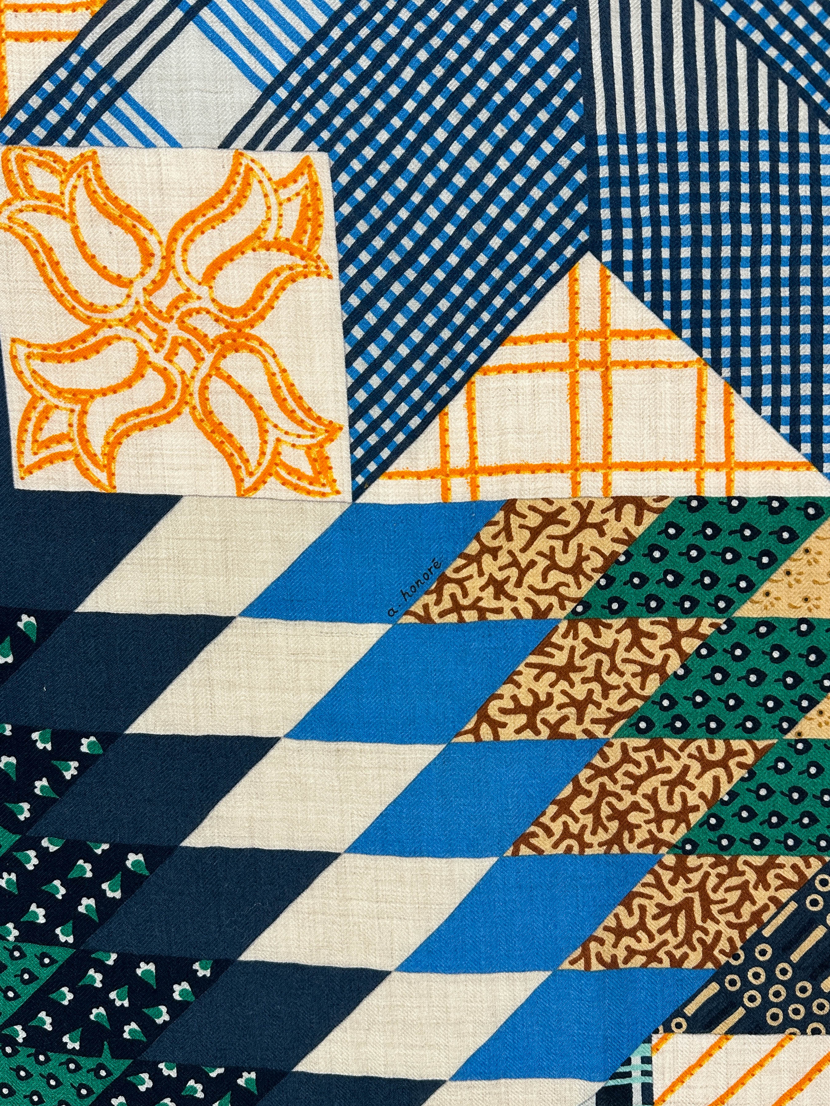 Hermès American Quilts Cashmere Silk 140