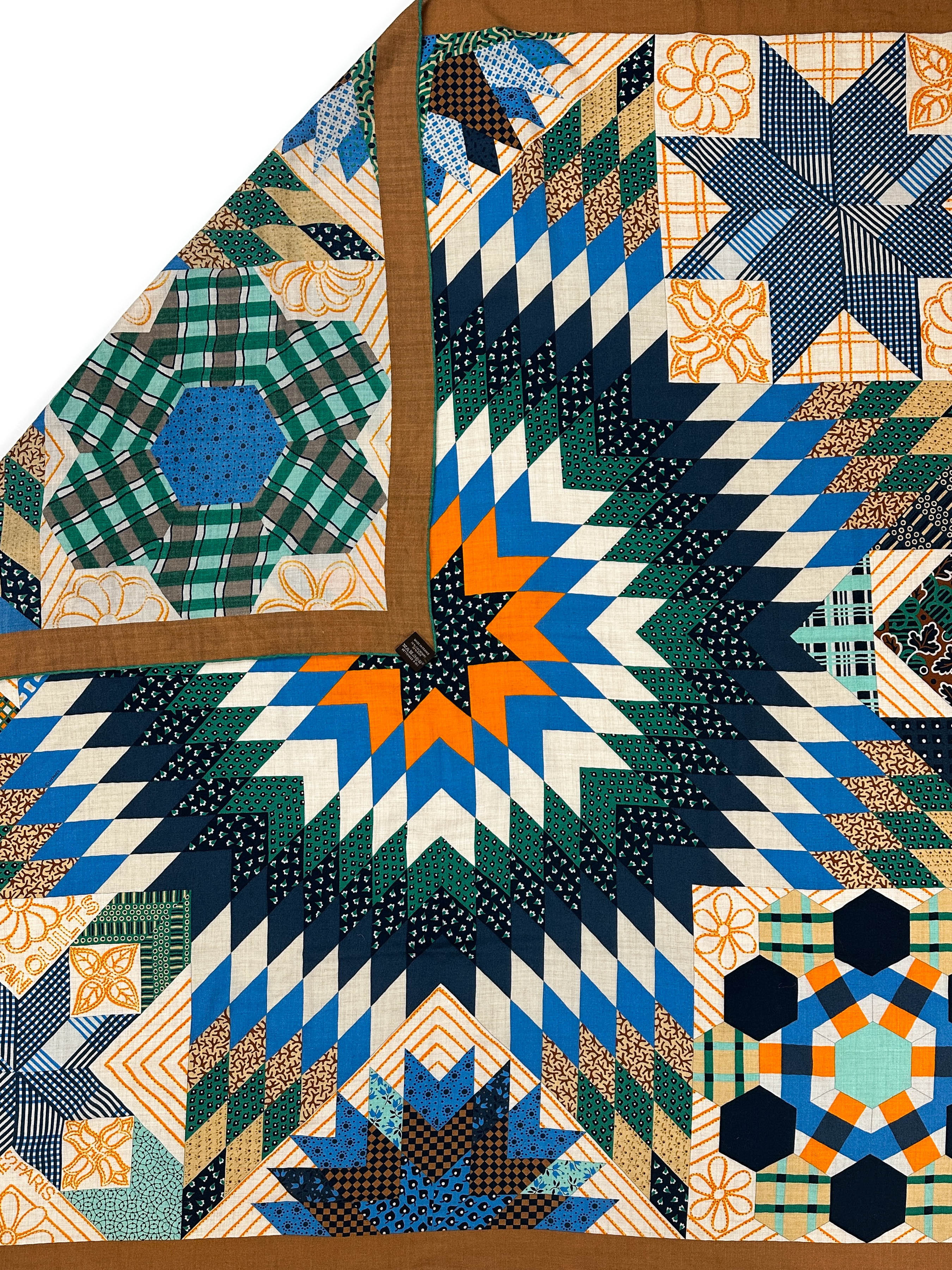 Hermès American Quilts Cashmere Silk 140