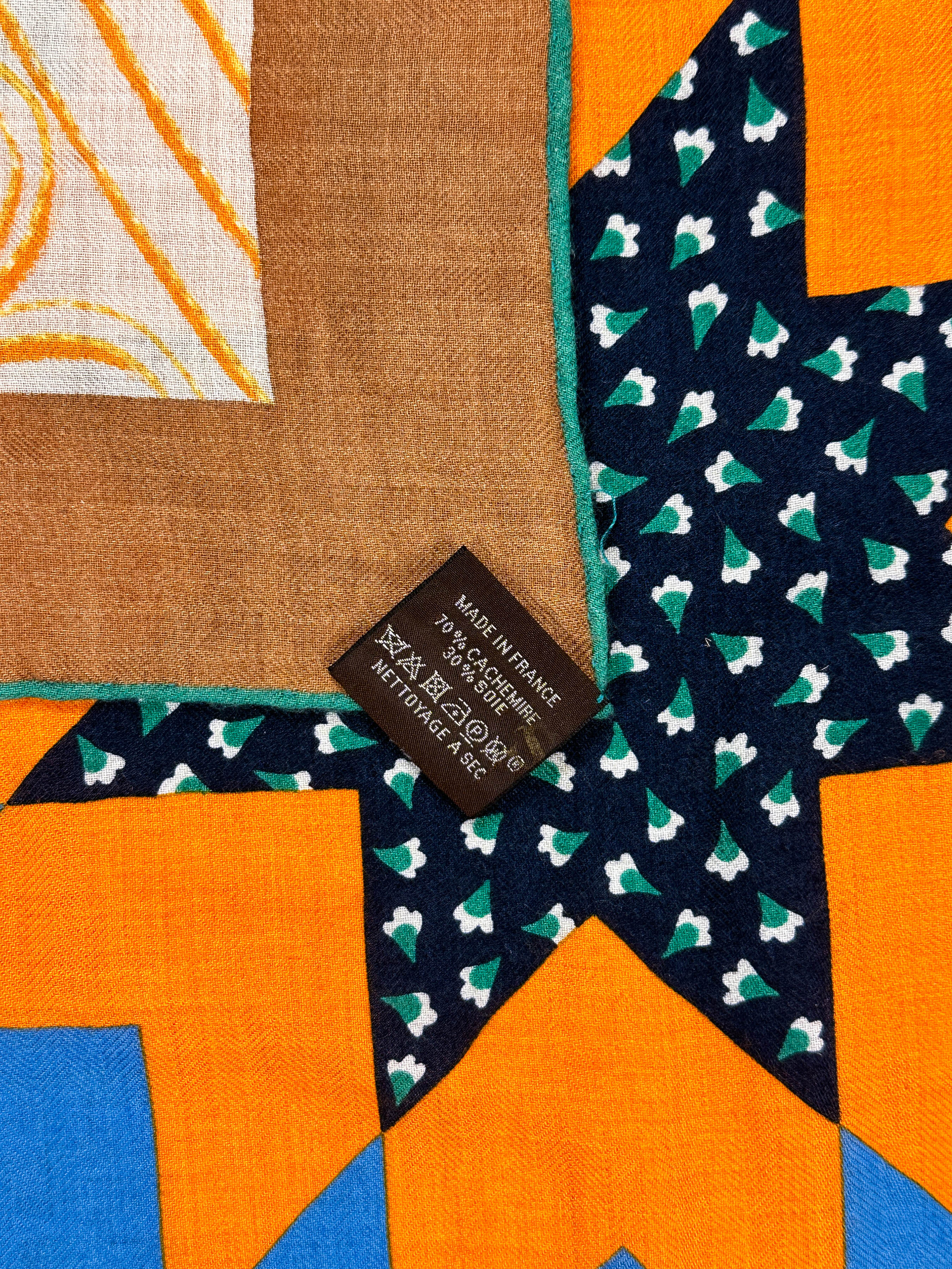 Hermès American Quilts Cashmere Silk 140