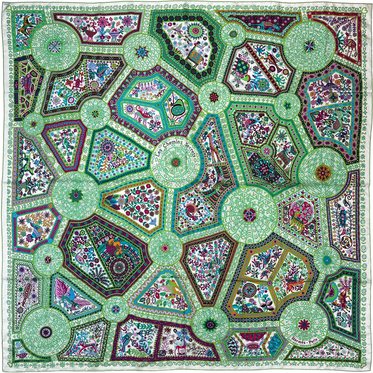 Hermès Les Chemins Secrets Silk 140