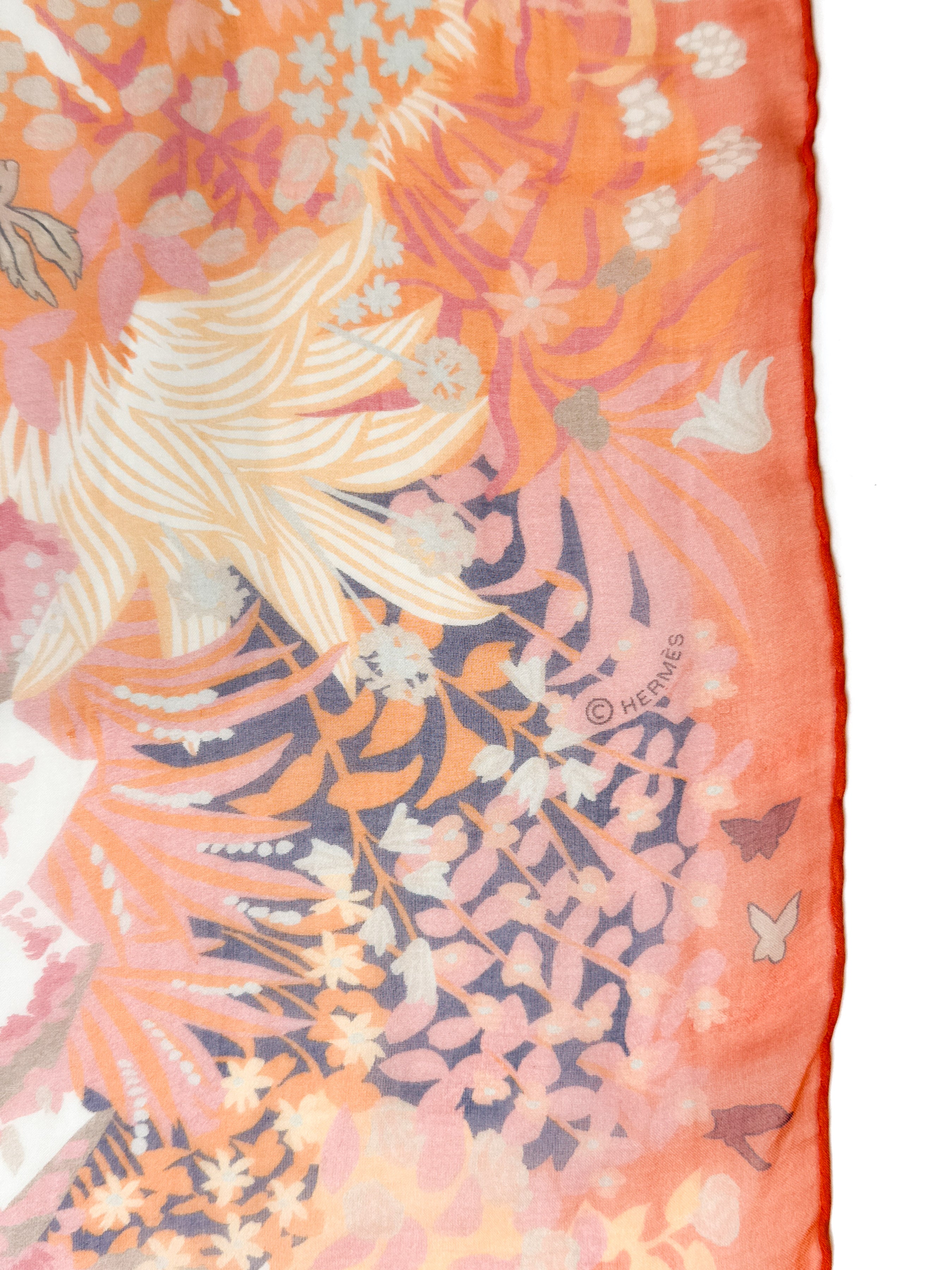 Hermès Dans un Jardin Anglais Mousseline 140