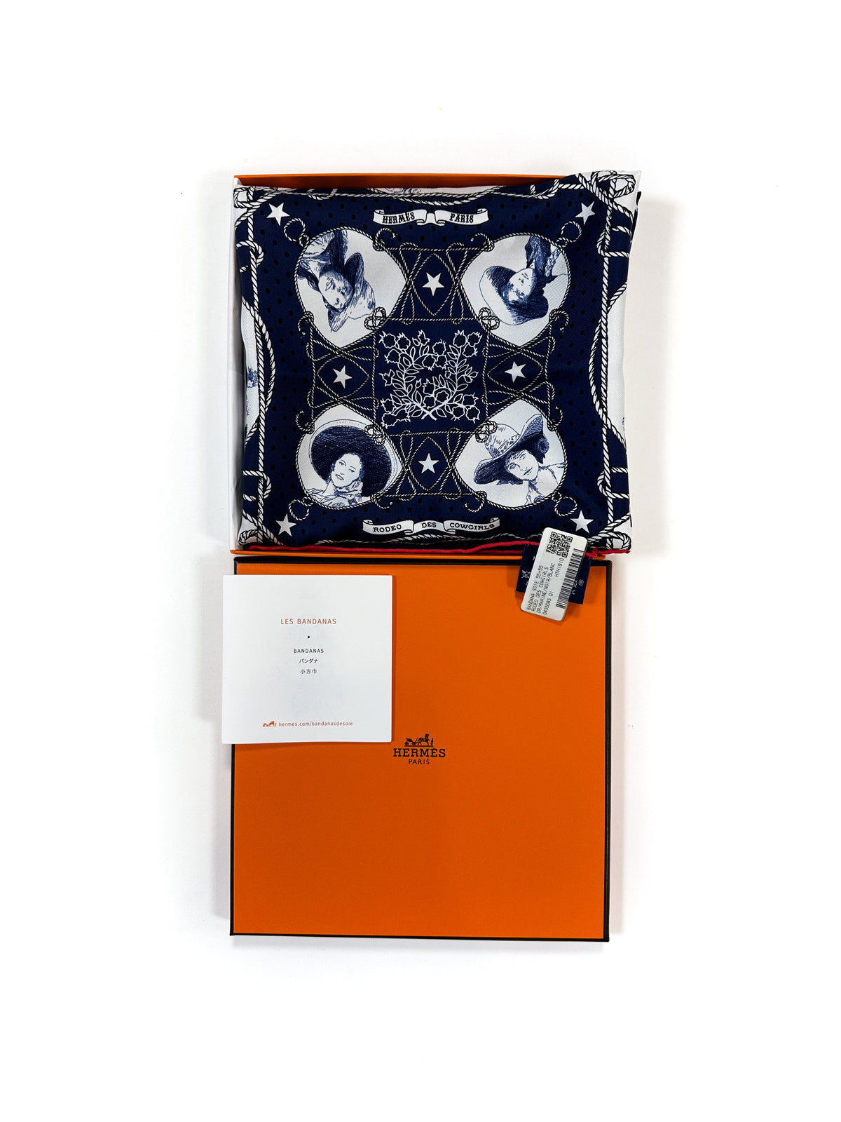 Hermès Rodéo des Cowgirls Bandana 55
