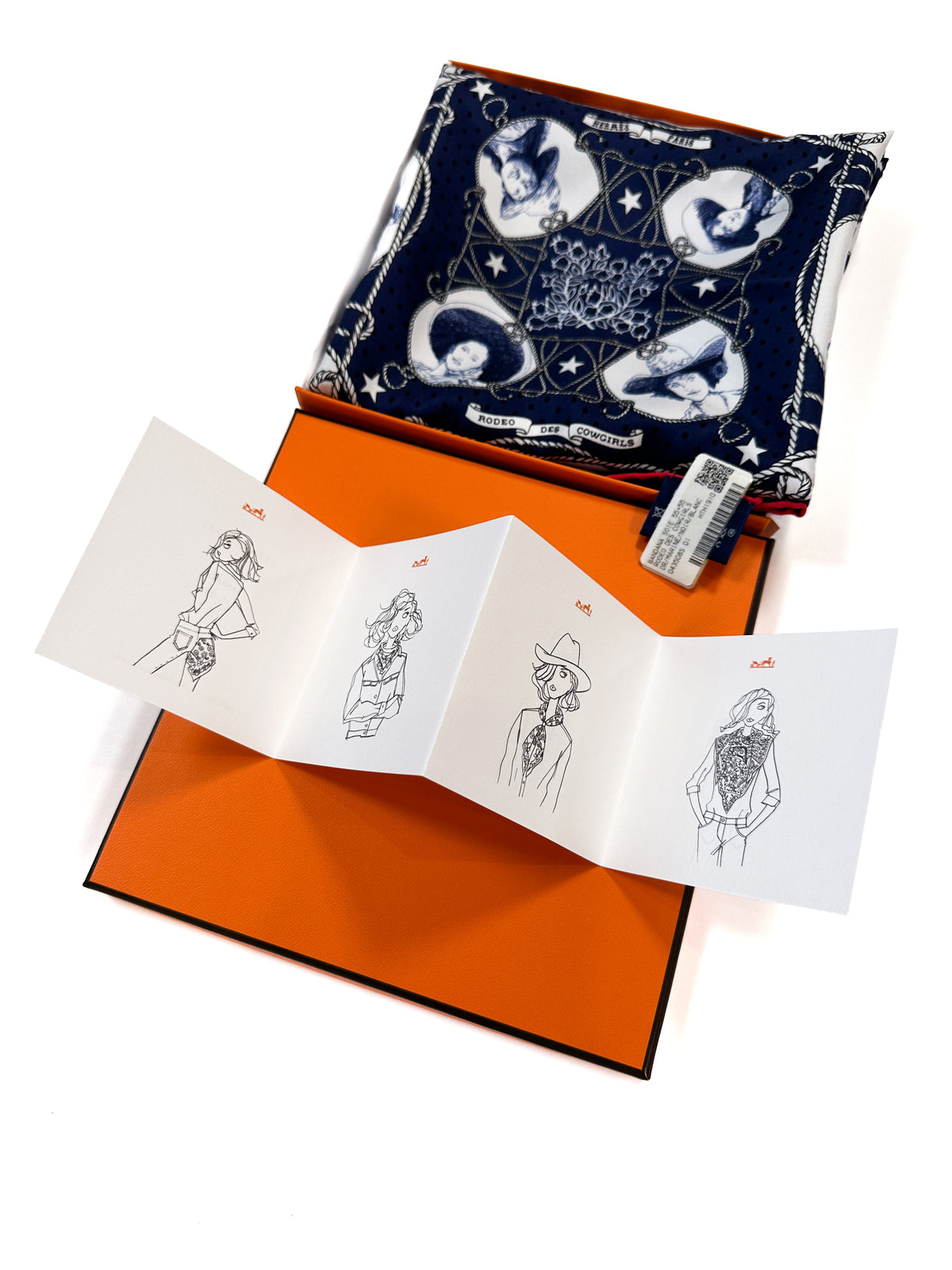 Hermès Rodéo des Cowgirls Bandana 55