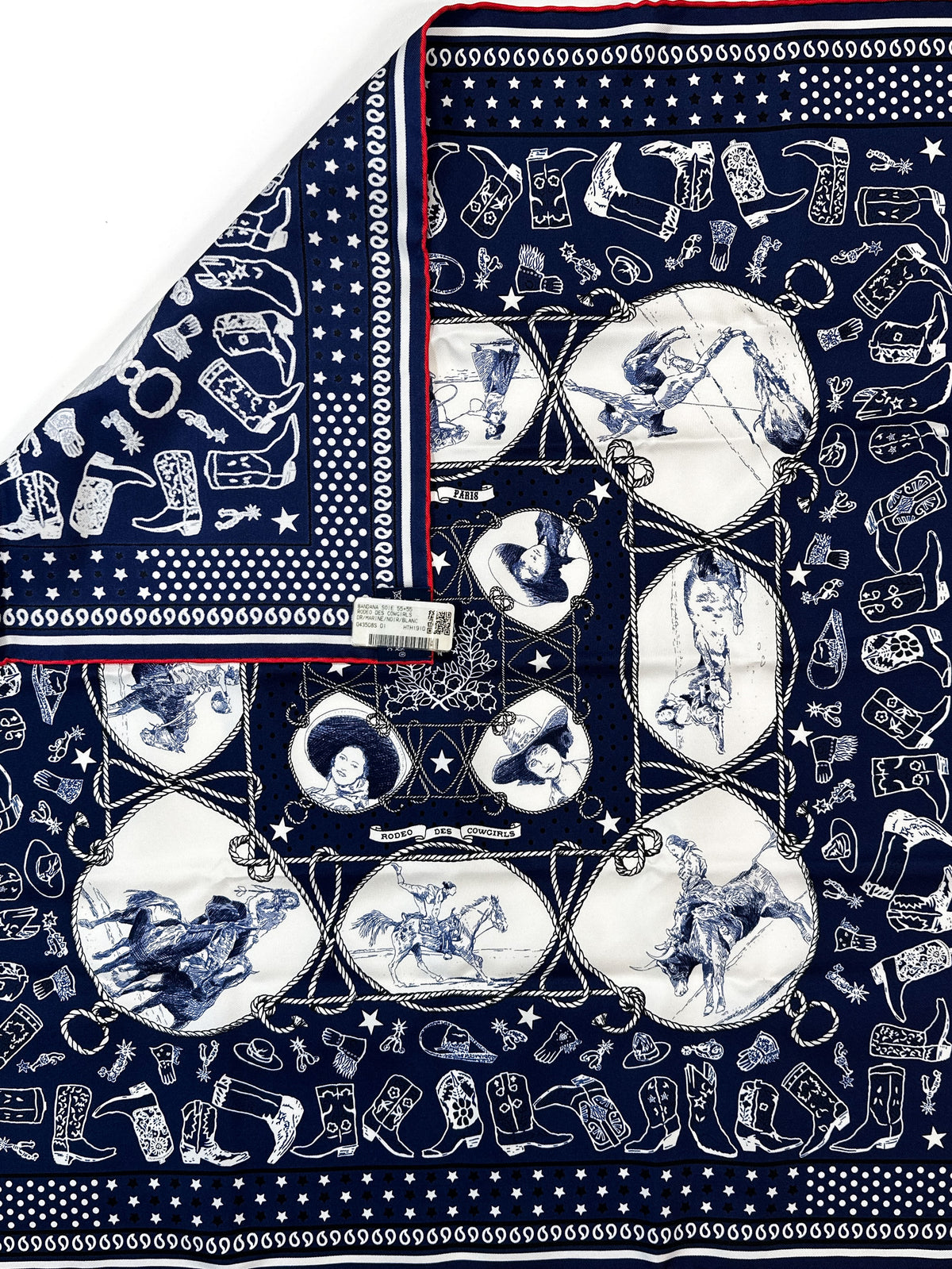 Hermès Rodéo des Cowgirls Bandana 55