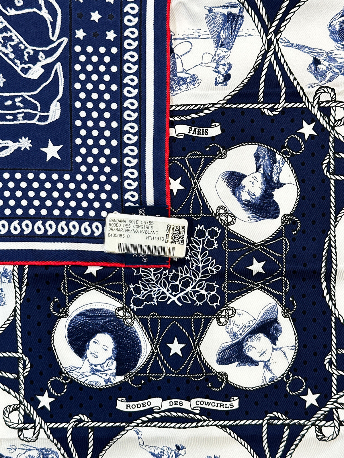 Hermès Rodéo des Cowgirls Bandana 55
