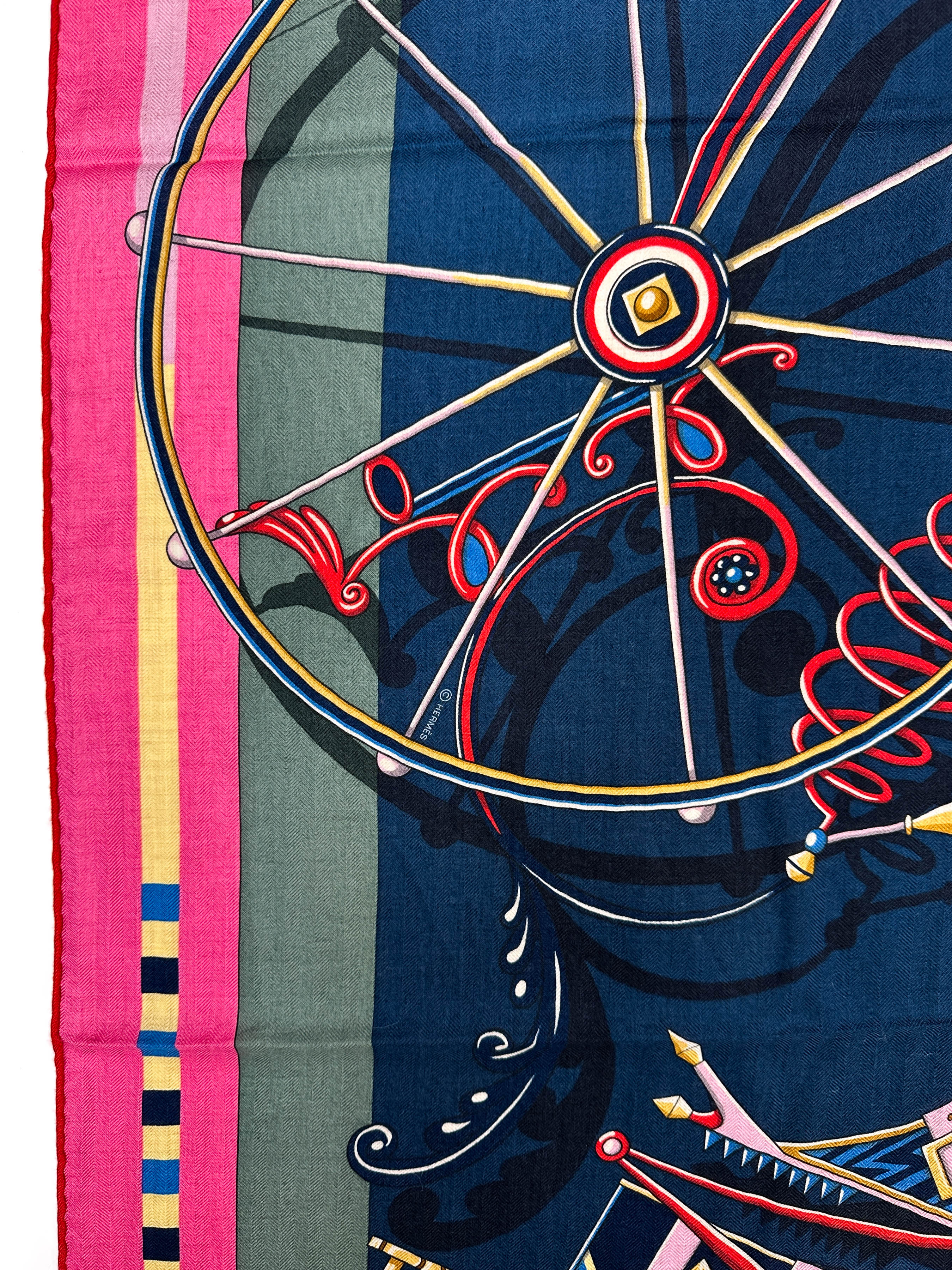 Hermès Voitures en Equilibre Cashmere Silk 140