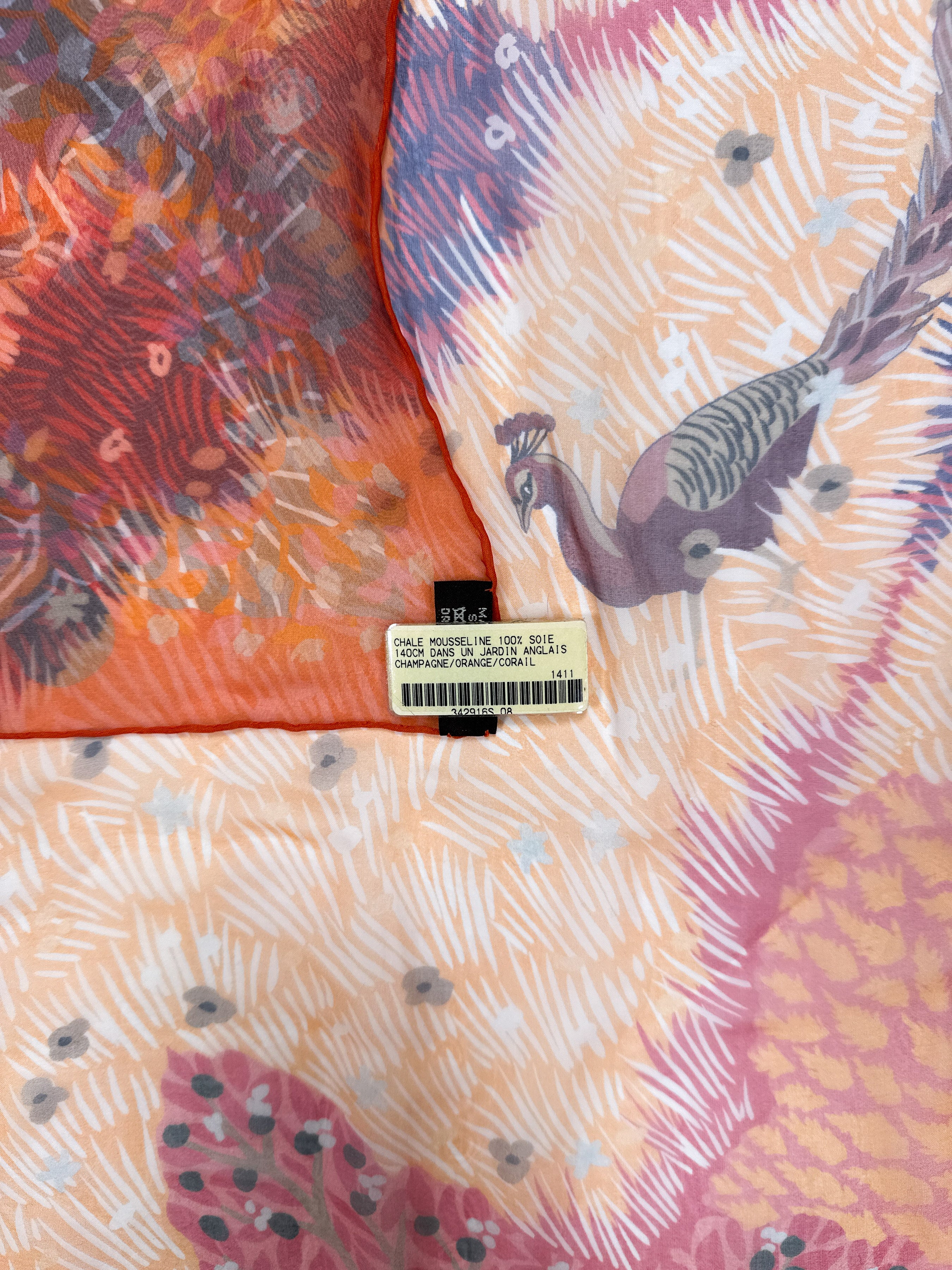 Hermès Dans un Jardin Anglais Mousseline 140