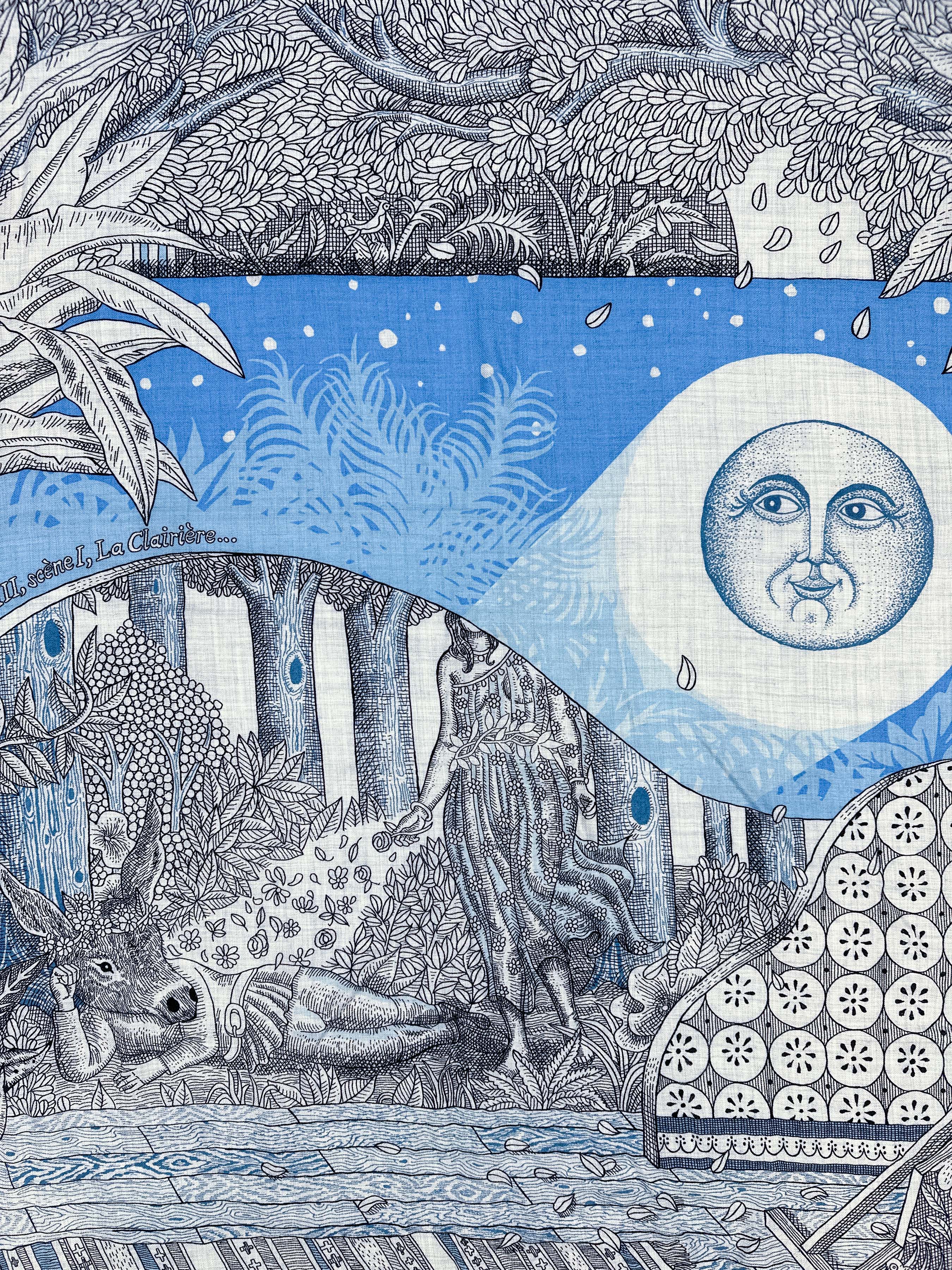 Hermès Acte III, Scène I, La Clairiere Cashmere Silk 140