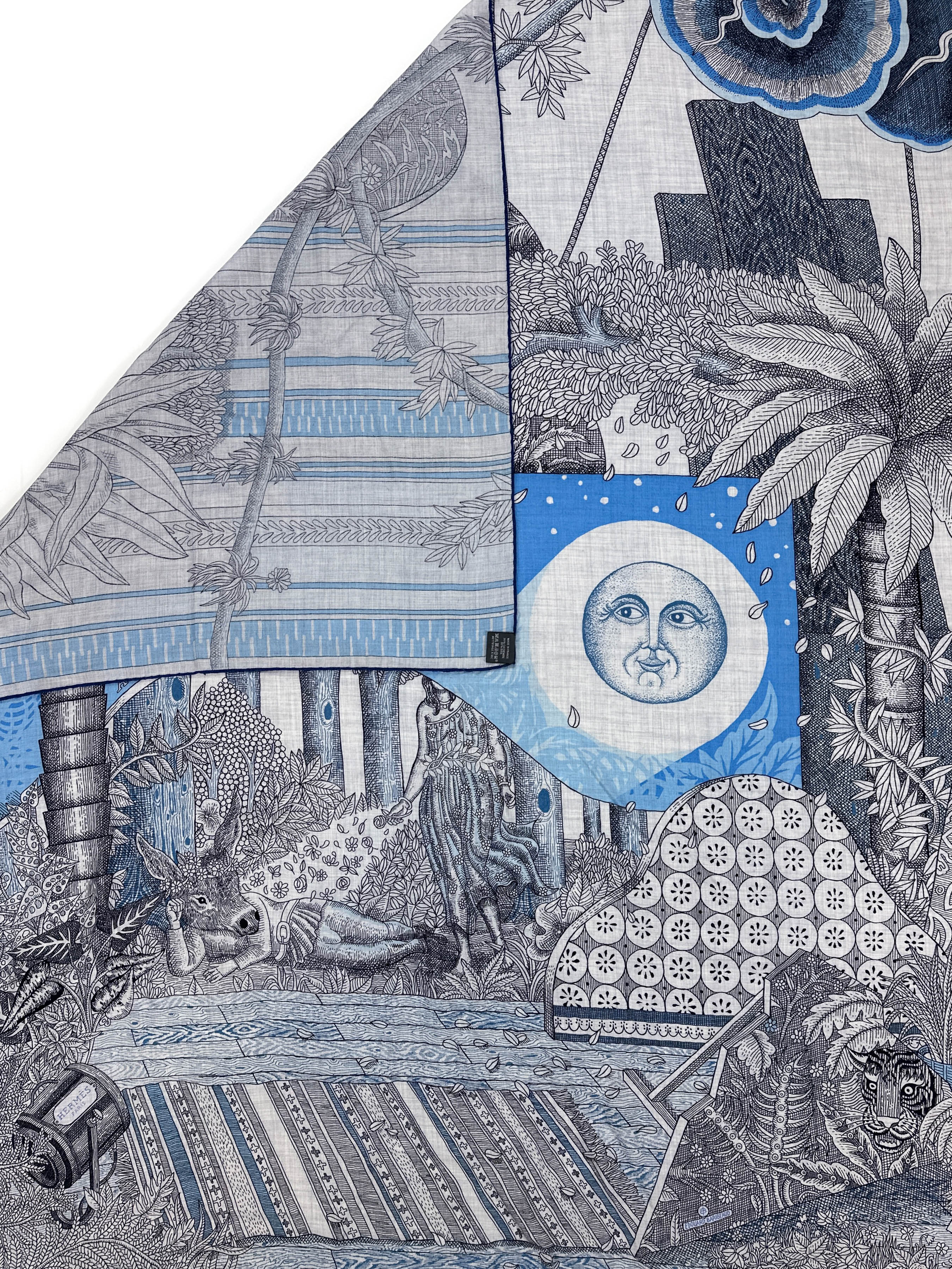 Hermès Acte III, Scène I, La Clairiere Cashmere Silk 140