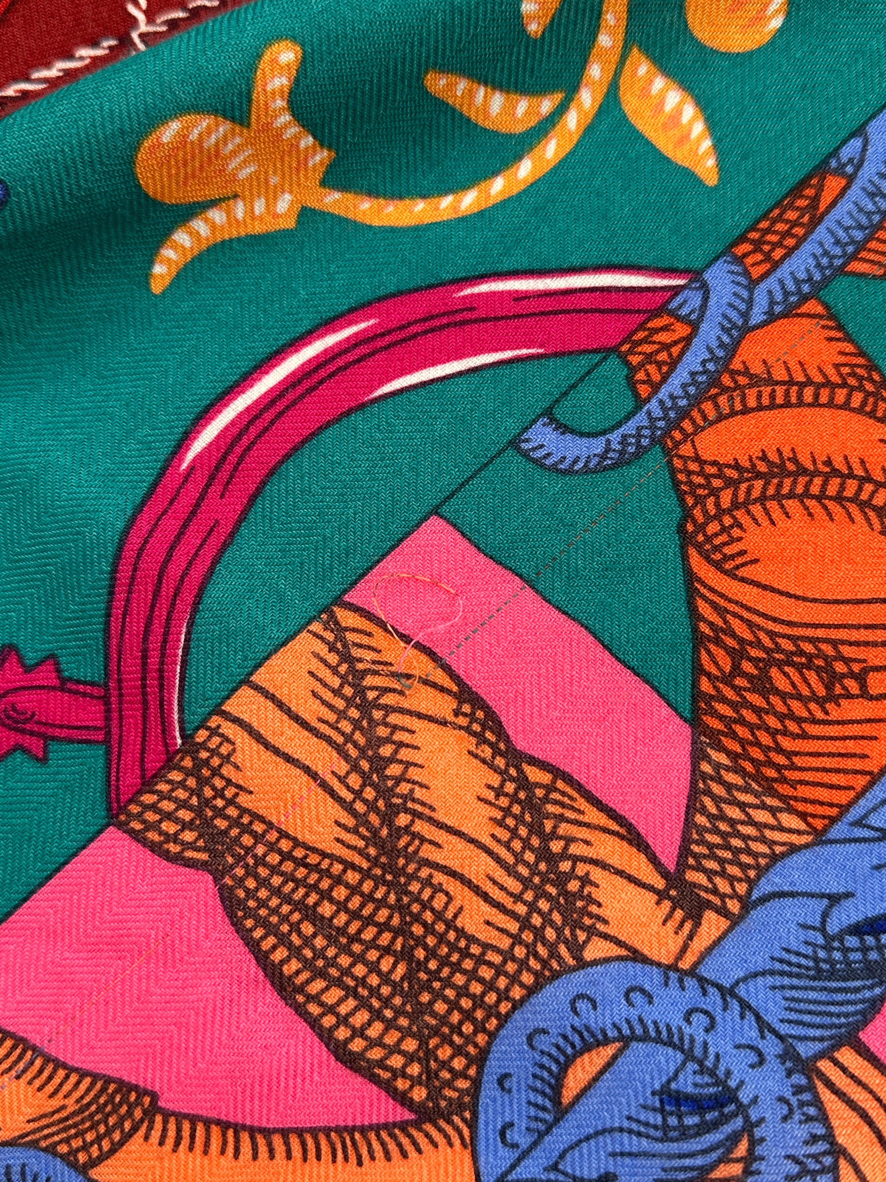 Hermès Cavalleria D'Etriers Cashmere Silk 140